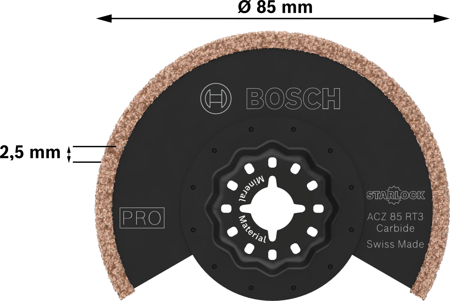 Bosch 2608669120 PRO / ACZ 85 RT3 segmentzaagblad - 85mm-image