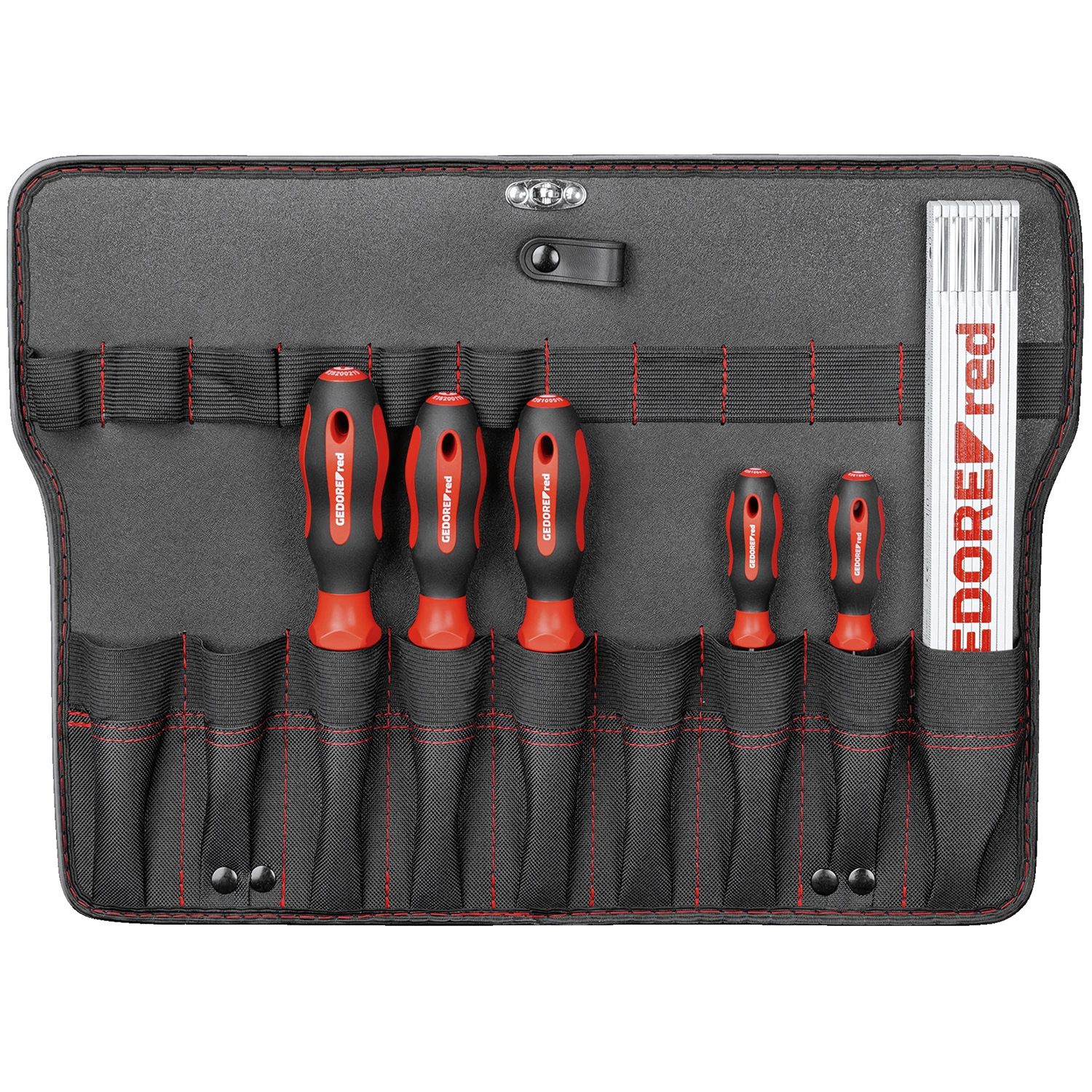 Gedore RED R21652057 AZUBI L Though Case Jeu d'outils dans un coffret - 56 pièces-image