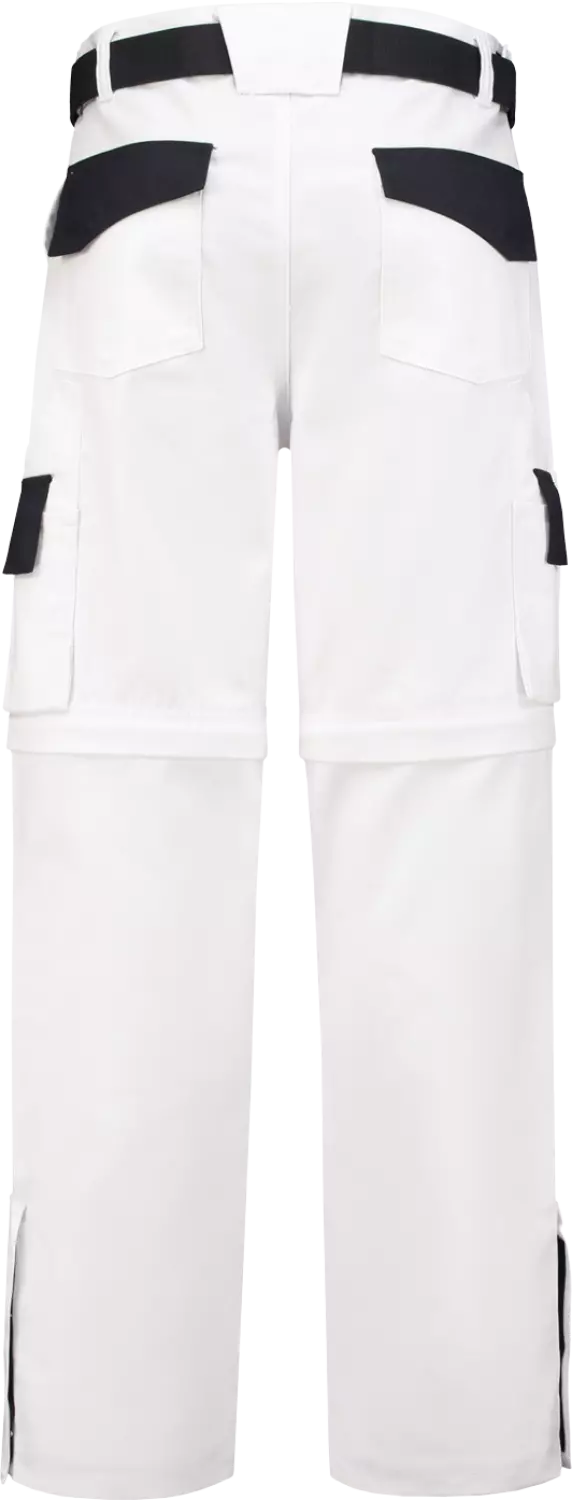 Workman 1004 Classic Worker ZIP OFF Werkbroek - Wit / Navy - Maat 52 (36/34)-image