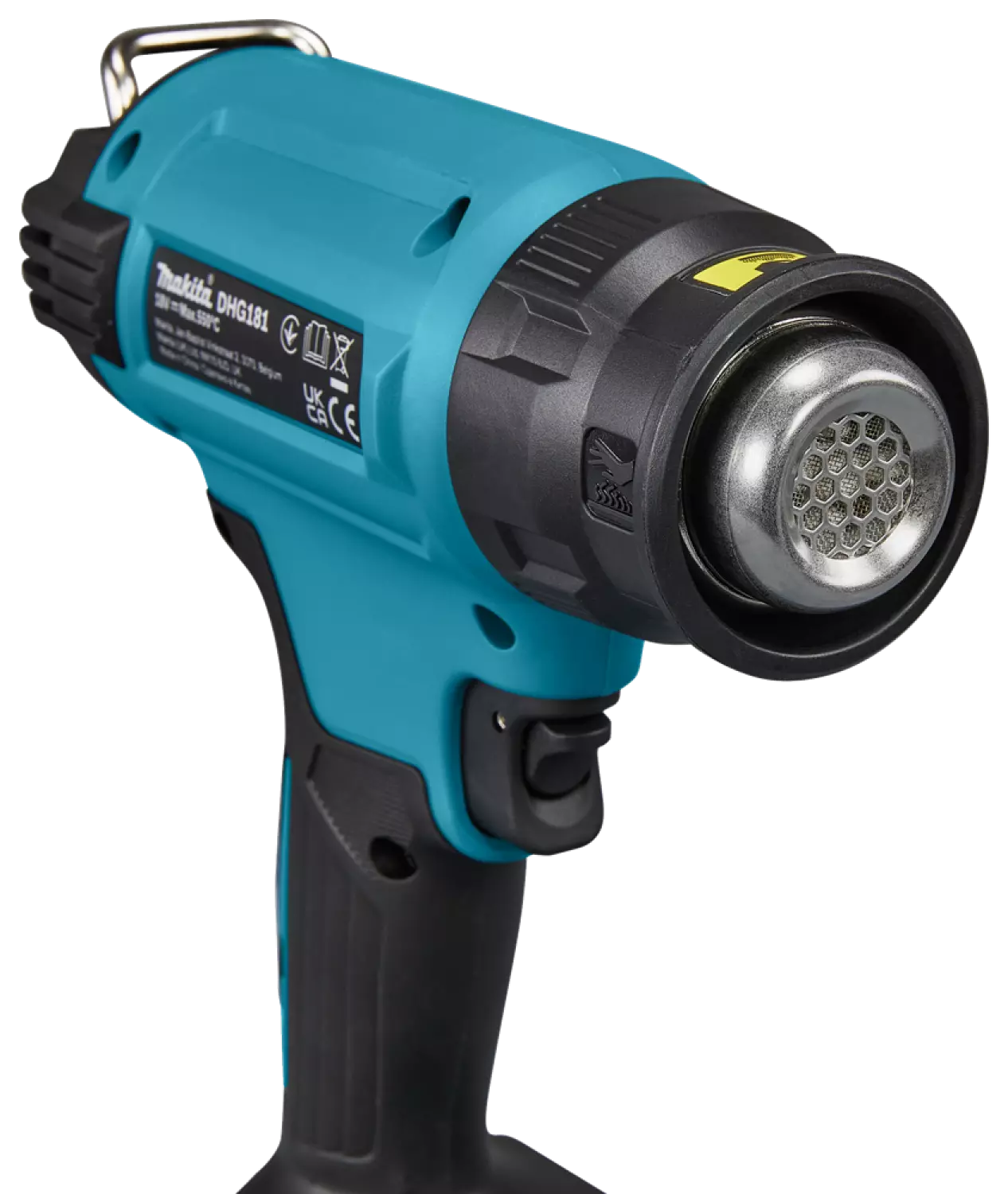 Makita DHG181ZK 18V Li-ion Accu Heteluchtpistool body in kunststof koffer met diverse opzetstukken-image