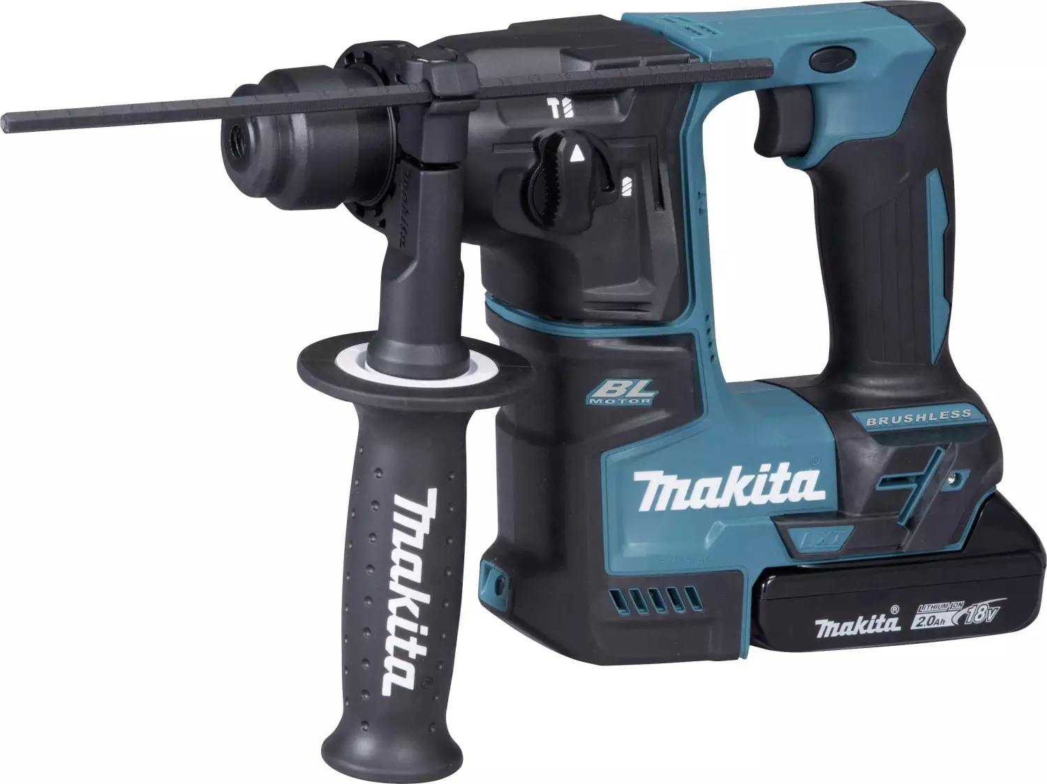 Marteaux rotatifs sans-fil Makita DHR171RAJ - 18V Li-ion - 2 batteries 2,0 ah - SDS-plus - MAKPAC - 1,2 J - brushless-image