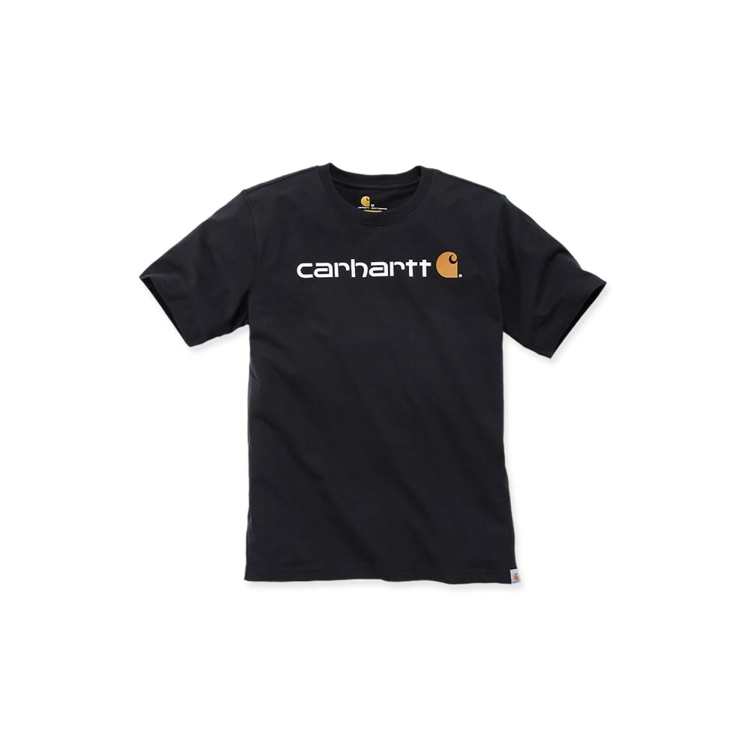 Carhartt 103361 Core Logo T-Shirt - Relaxed Fit - Black - XXL