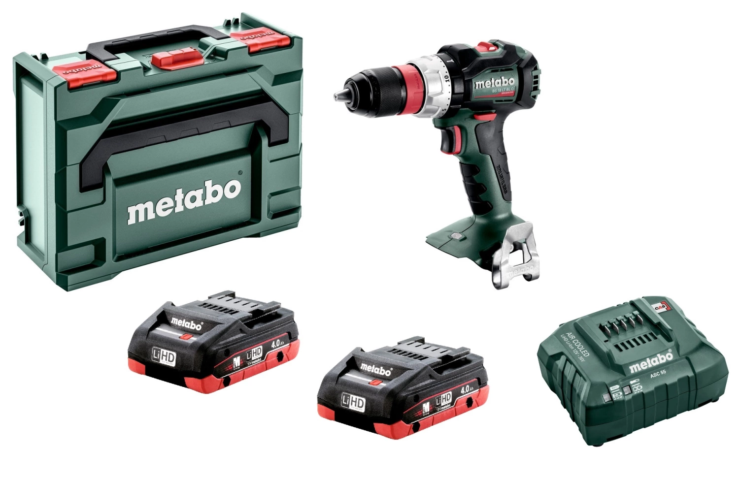 Metabo BS 18 LT BL Q 18V LiHD accu boor-/schroefmachine set (2x 4.0Ah accu) in metaBOX - koolborstelloos-image