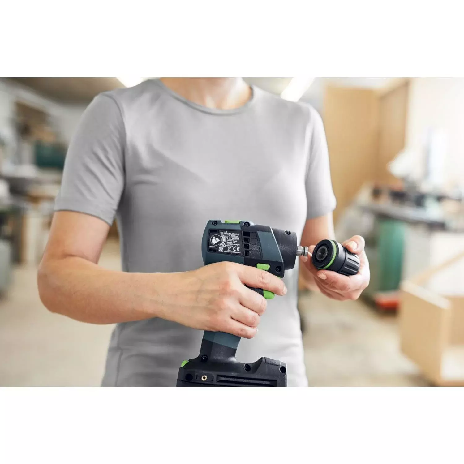 Festool TXS 18-Basic 18V Li-Ion accu schroefboormachine body in systainer - 40Nm-image