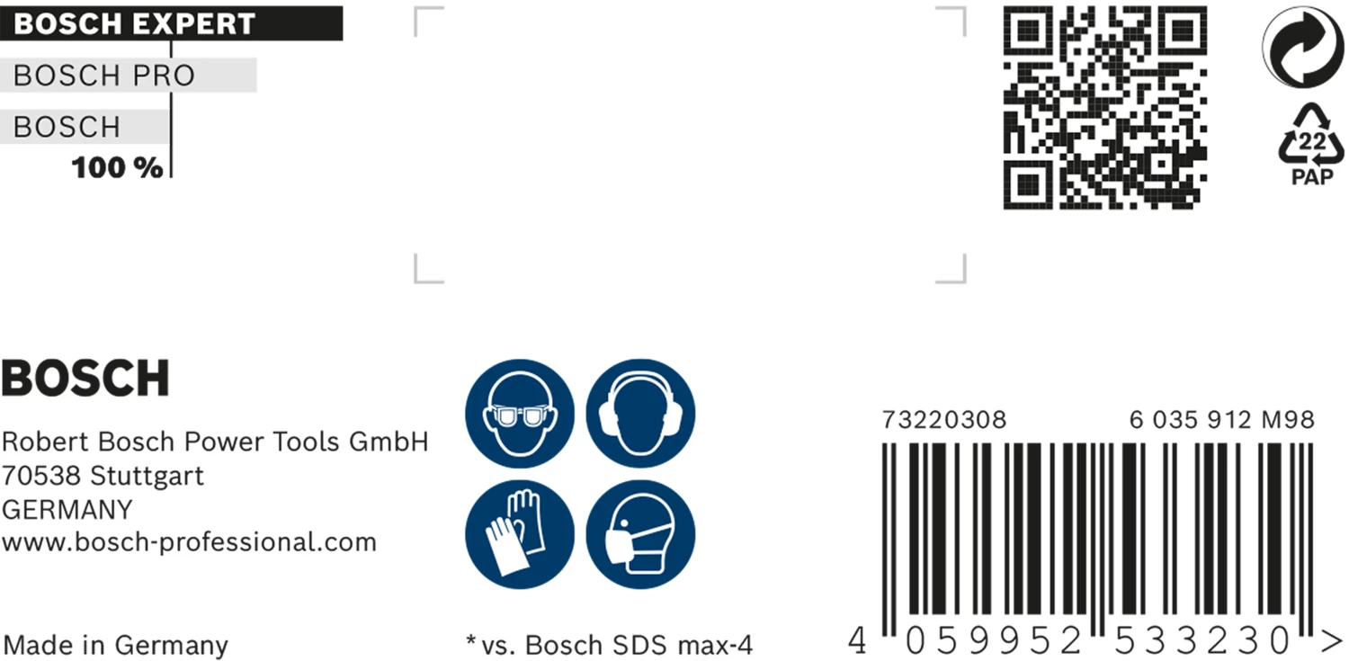 Bosch 2608900249 EXPERT Hamerboor SDS Max-8X - 28x600x720mm-image