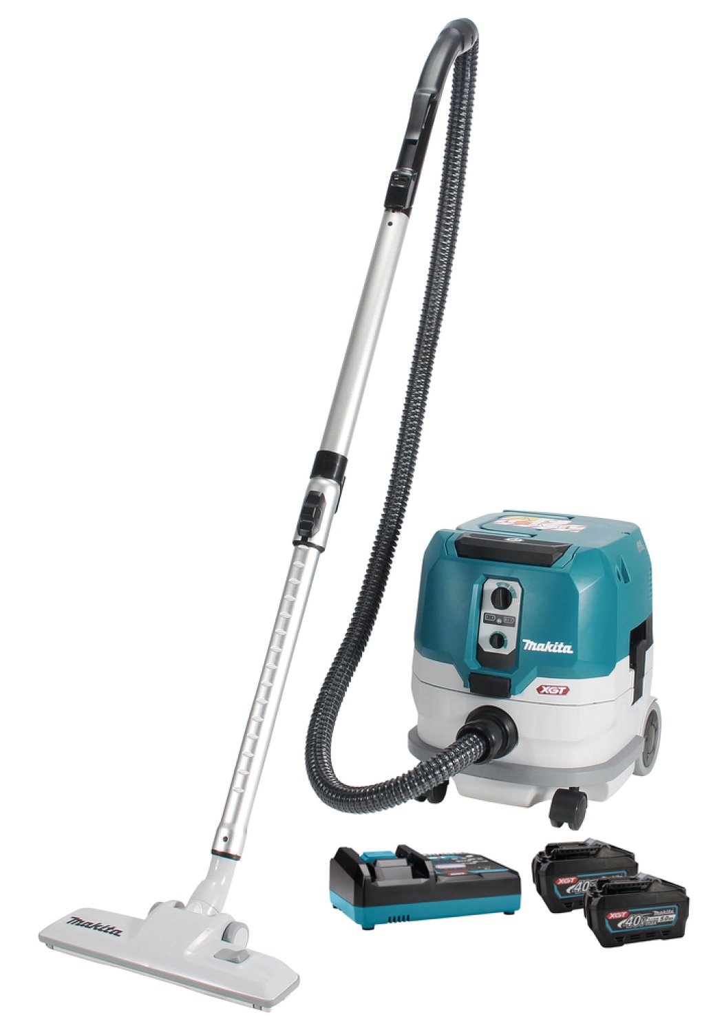 Makita VC005GLM201X XGT 40 V Max Li-Ion accu Stofzuiger (2x 4,0Ah) - L-klasse - 8L-image