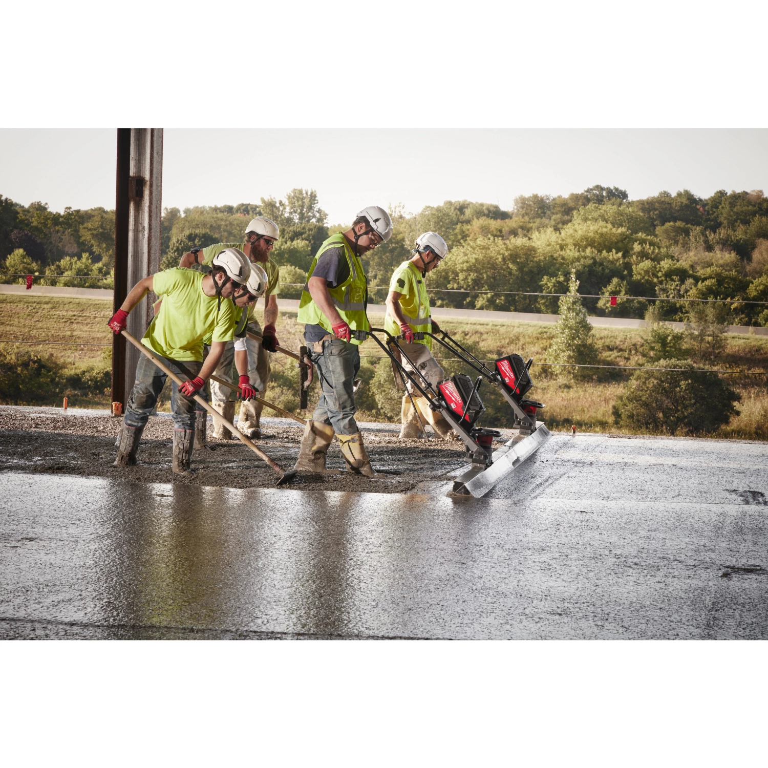 Milwaukee MXF PSC-302 MX Fuel accu beton trilspaan set (2x 3.0Ah accu)-image