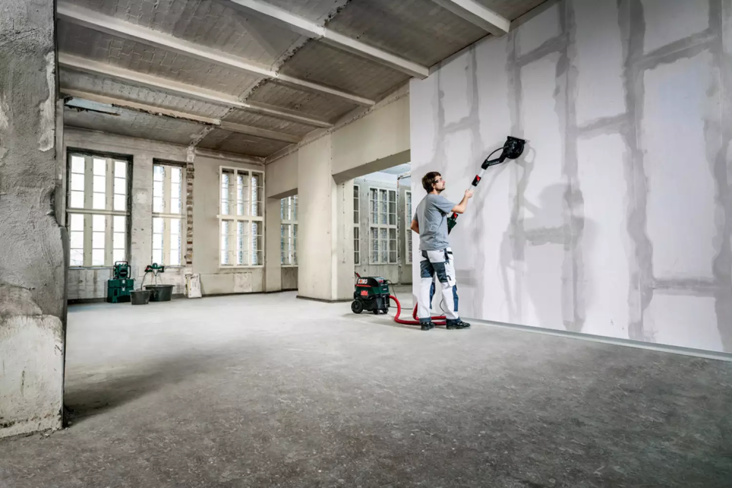 Metabo LSV 5-225 Comfort langnek schuurmachine in koffer - 500W - 225mm - variabel-image