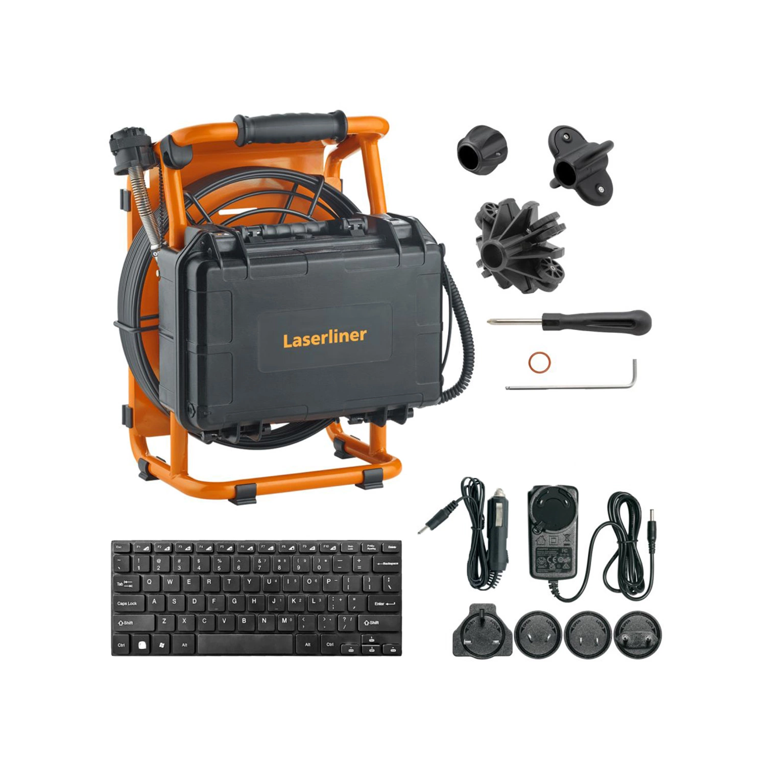 Laserliner DrainInspector HD30 Caméra d'inspection dans un coffret - 23 mm x 30 m - 1920 x 1080 px