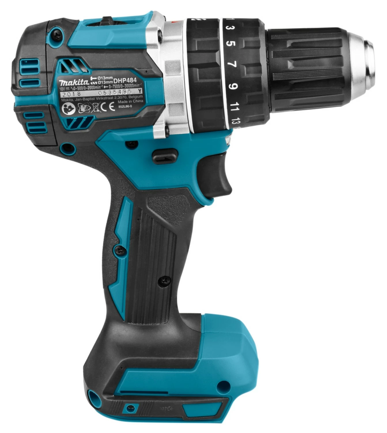 Makita DHP484Z - Perceuse visseuse à percussion sans fil Li-Ion 18V (machine seule) - moteur brushless-image