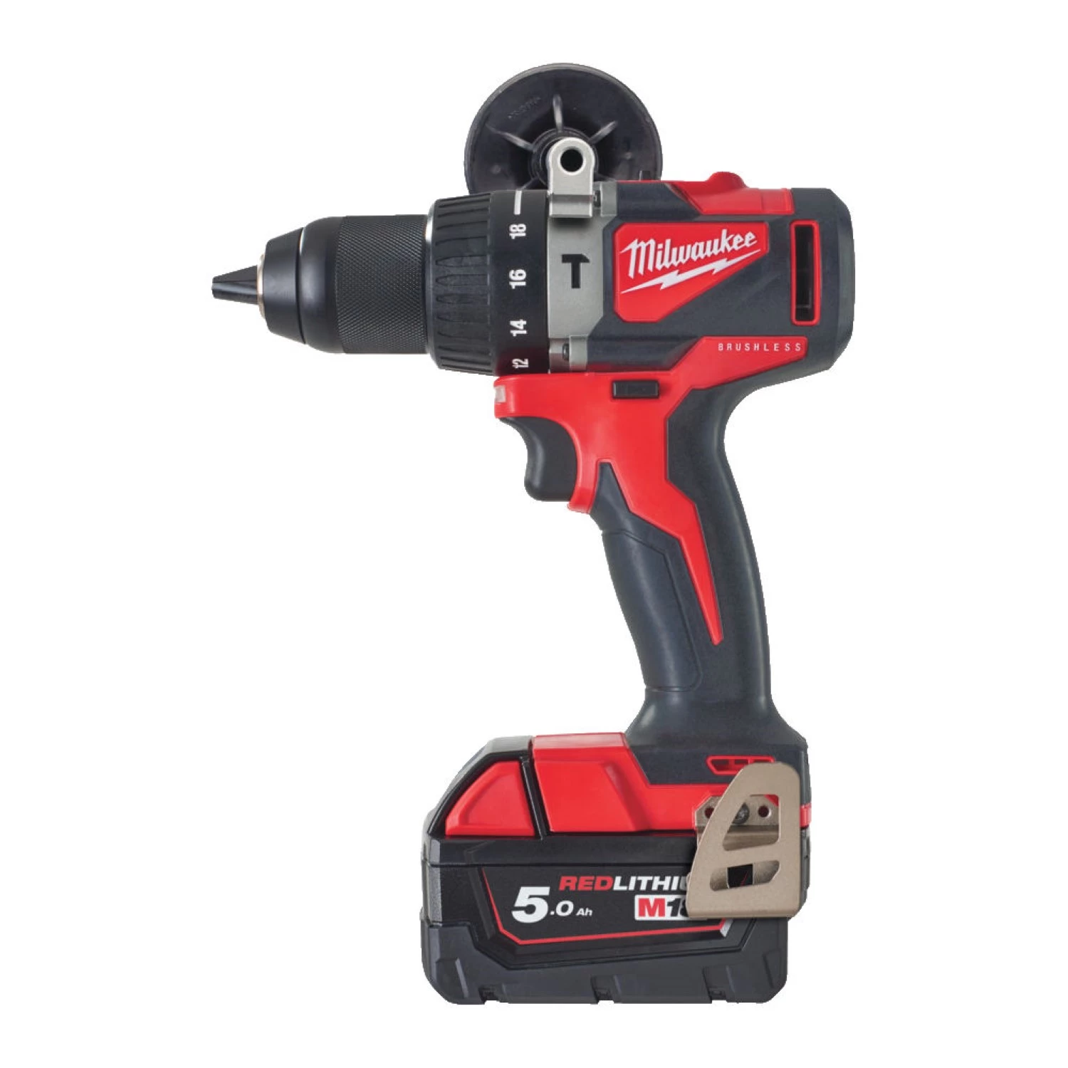 Milwaukee M18 BLPD2-502X 18V Li-Ion accu klopboor- /schroefmachine set (2x 5,0Ah accu) in HD box - koolborstelloos - 82Nm-image