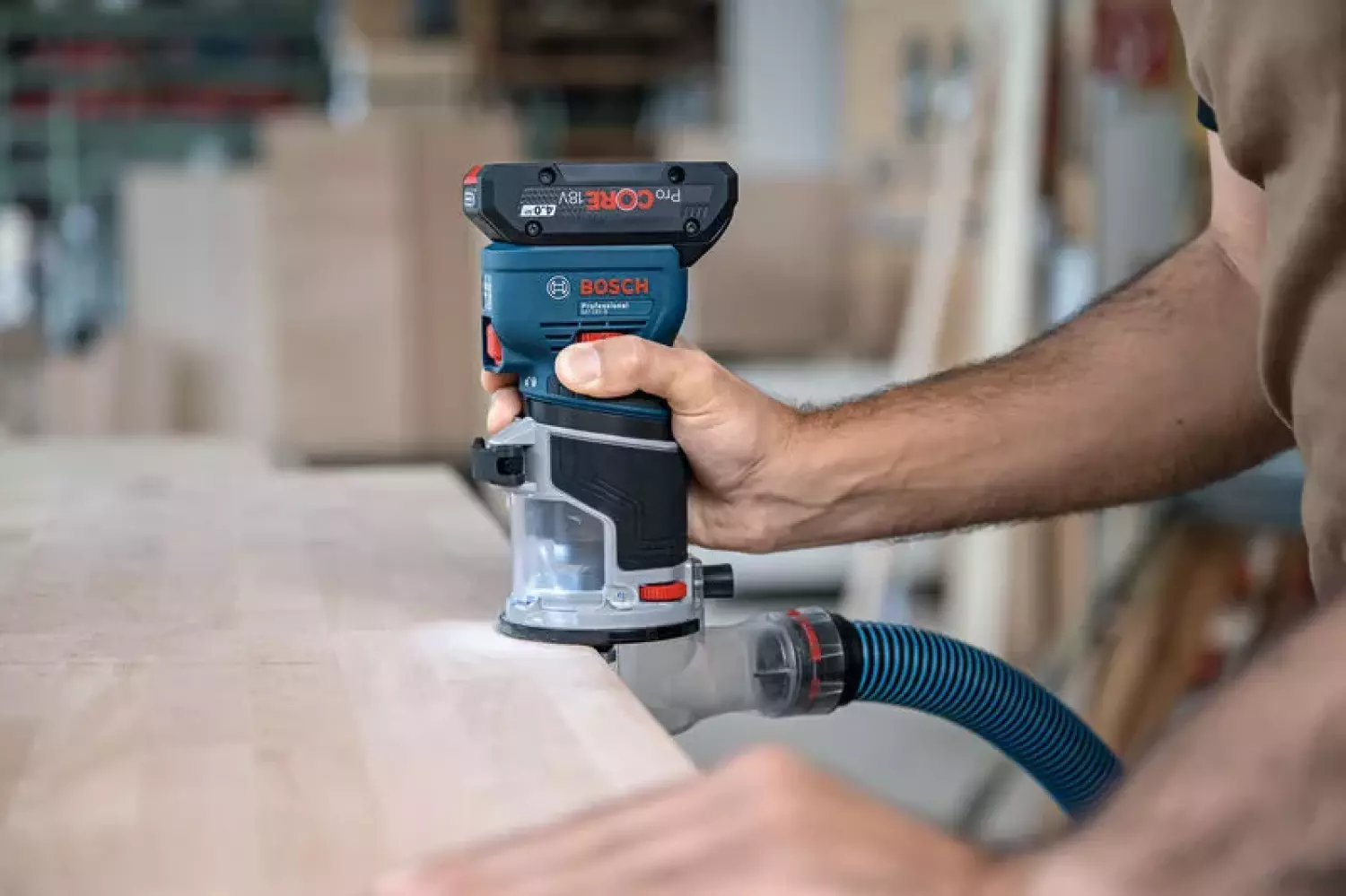 Bosch GKF 18V-8 18V batterie Défonceuse avec accessoires dans un coffret L-boxx - 8 mm-image
