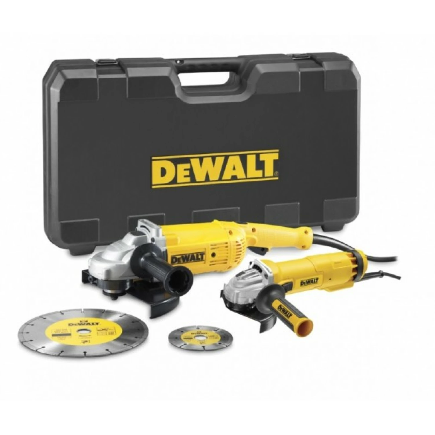 DeWalt DWE492SDT Meuleuse d'angle (DWE492) - M14 x 230mm - 2200W & Meuleuse d'angle (DWE4207) - M14 x 125mm - 1100W-image