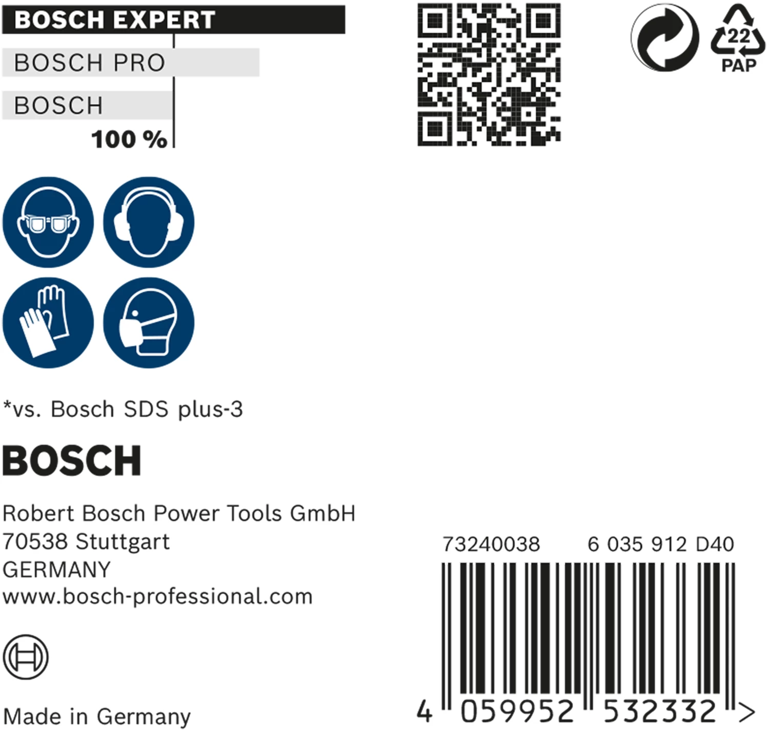 Bosch EXPERT 2608900160 - EXPERT Foret SDS plus-7X 10st 6x100x165mm-image