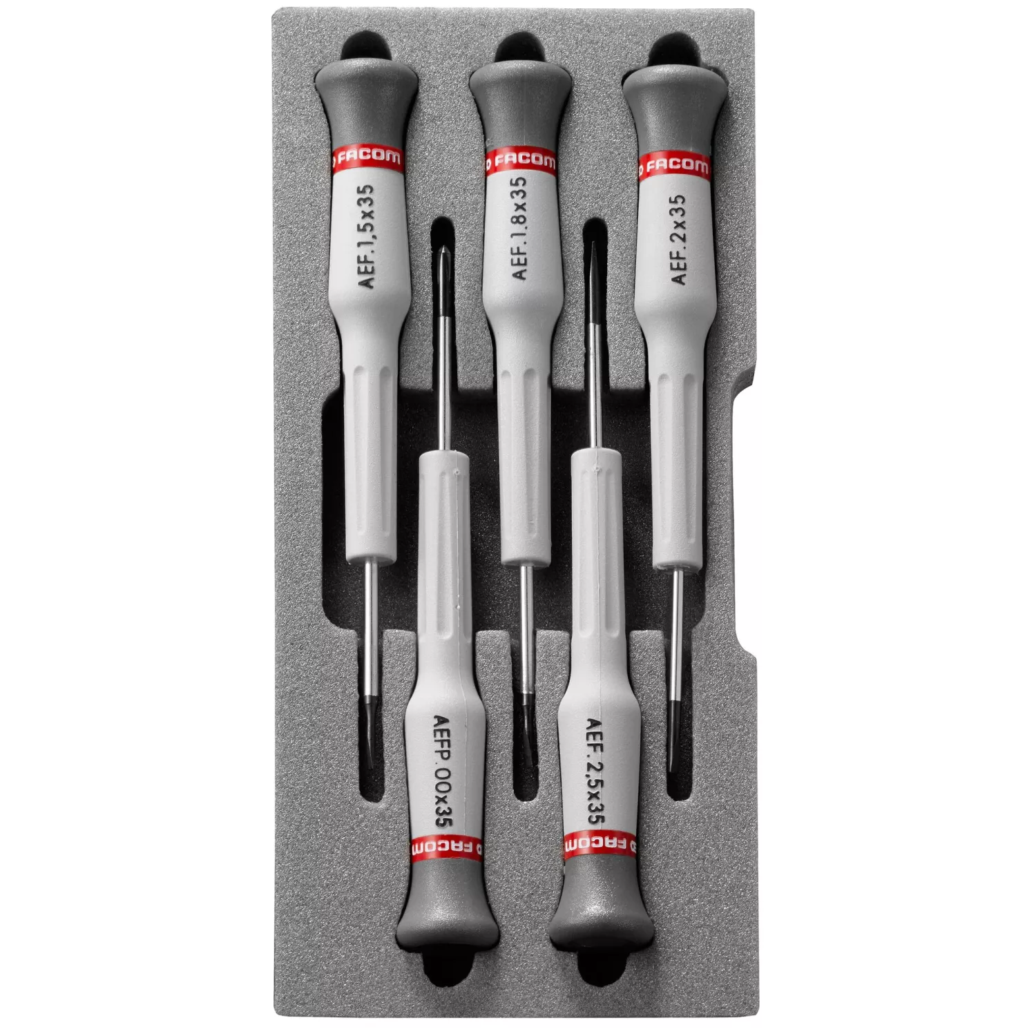 Facom AEF.J1 Ensemble de tournevis Micro-Tech 5 pièces - PH/SL