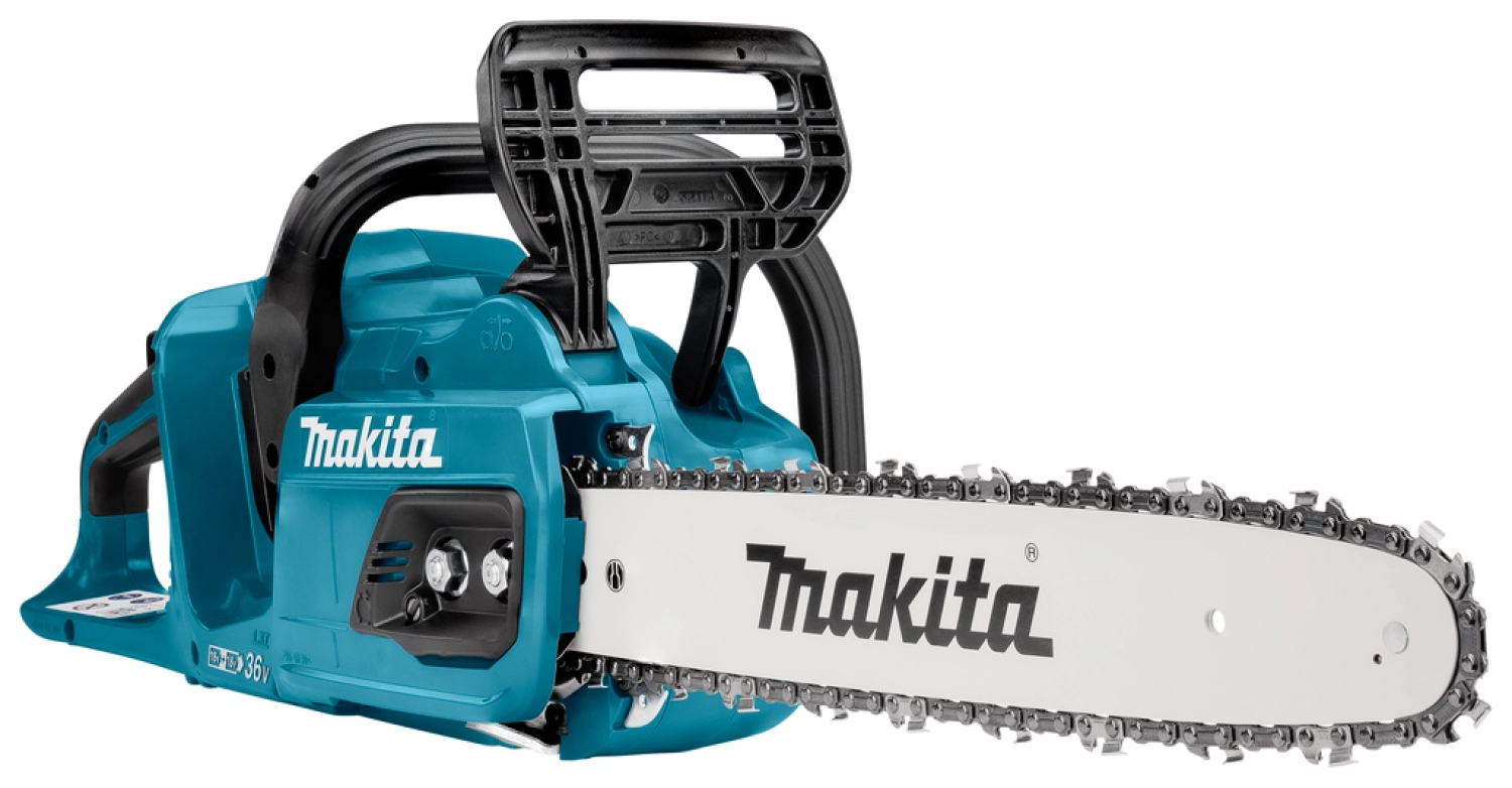 Makita DUC355PG4J Tronçonneuse sans-fil - 2 x 18V Li-ion - 4 batteries 6,0 ah - Mbox - 35 cm - Brushless-image