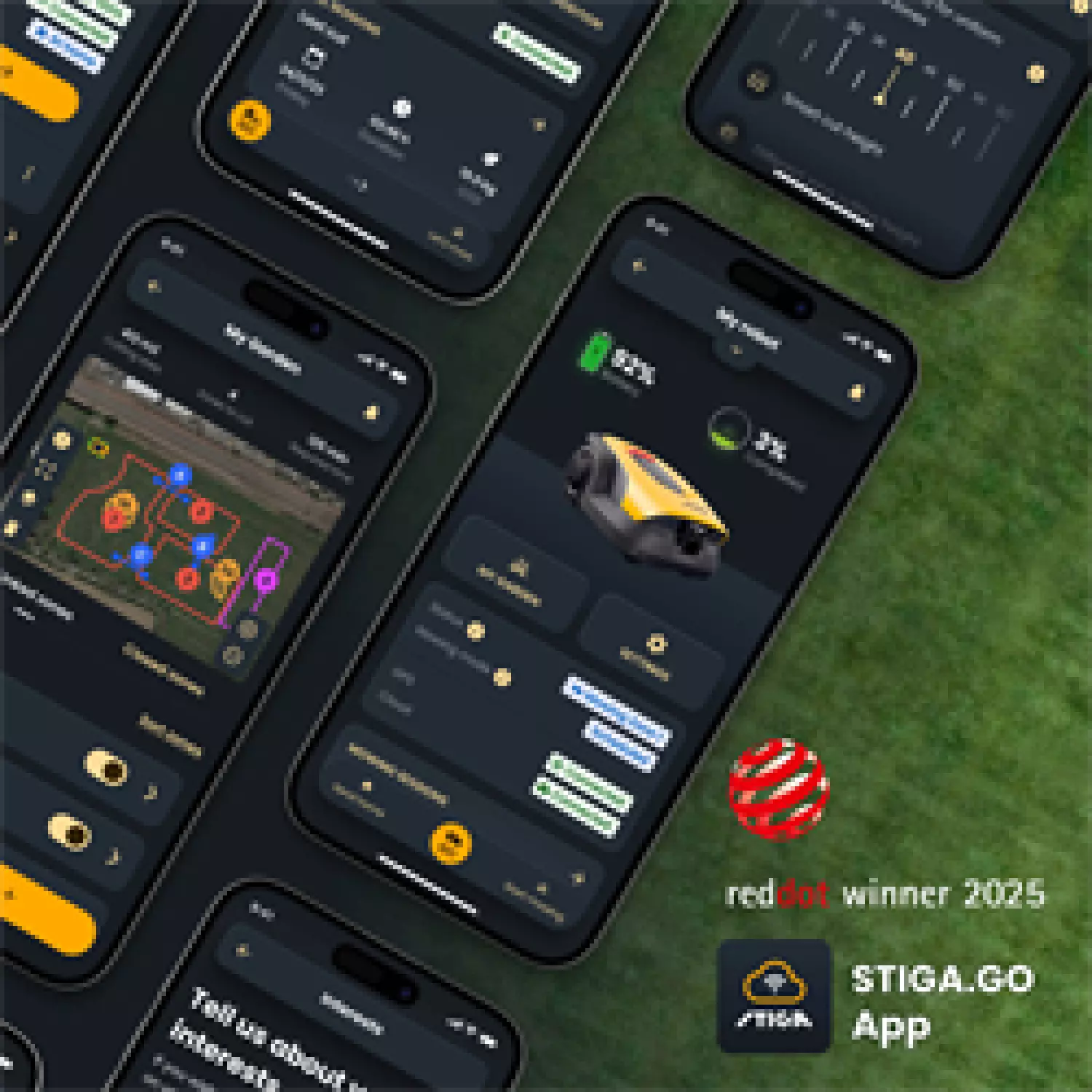 Stiga A 10V Tondeuse robot - 1000 m² - 18 cm-image