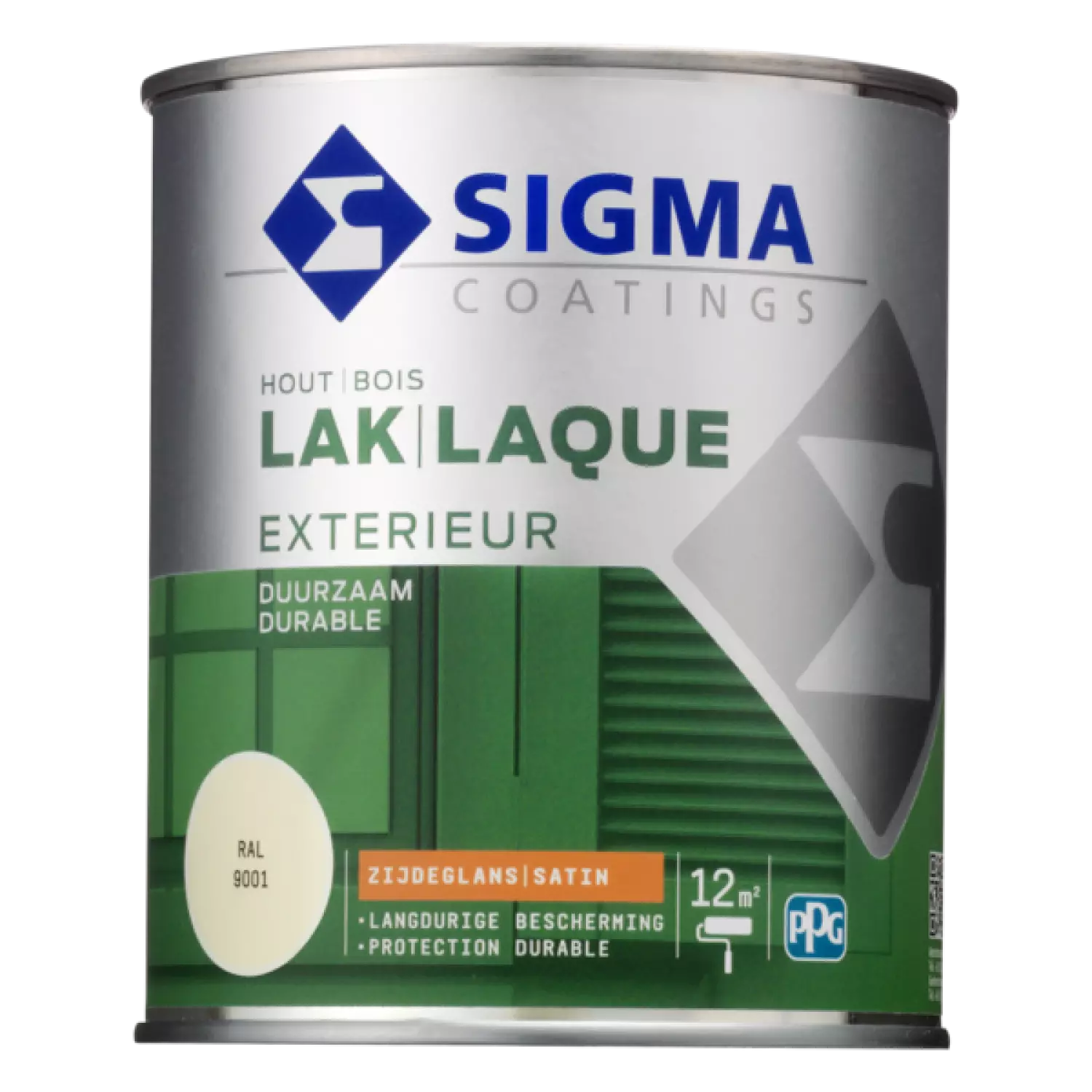 Sigma Houtlak exterieur zijdeglans - RAL 9001 - 0.75L-image