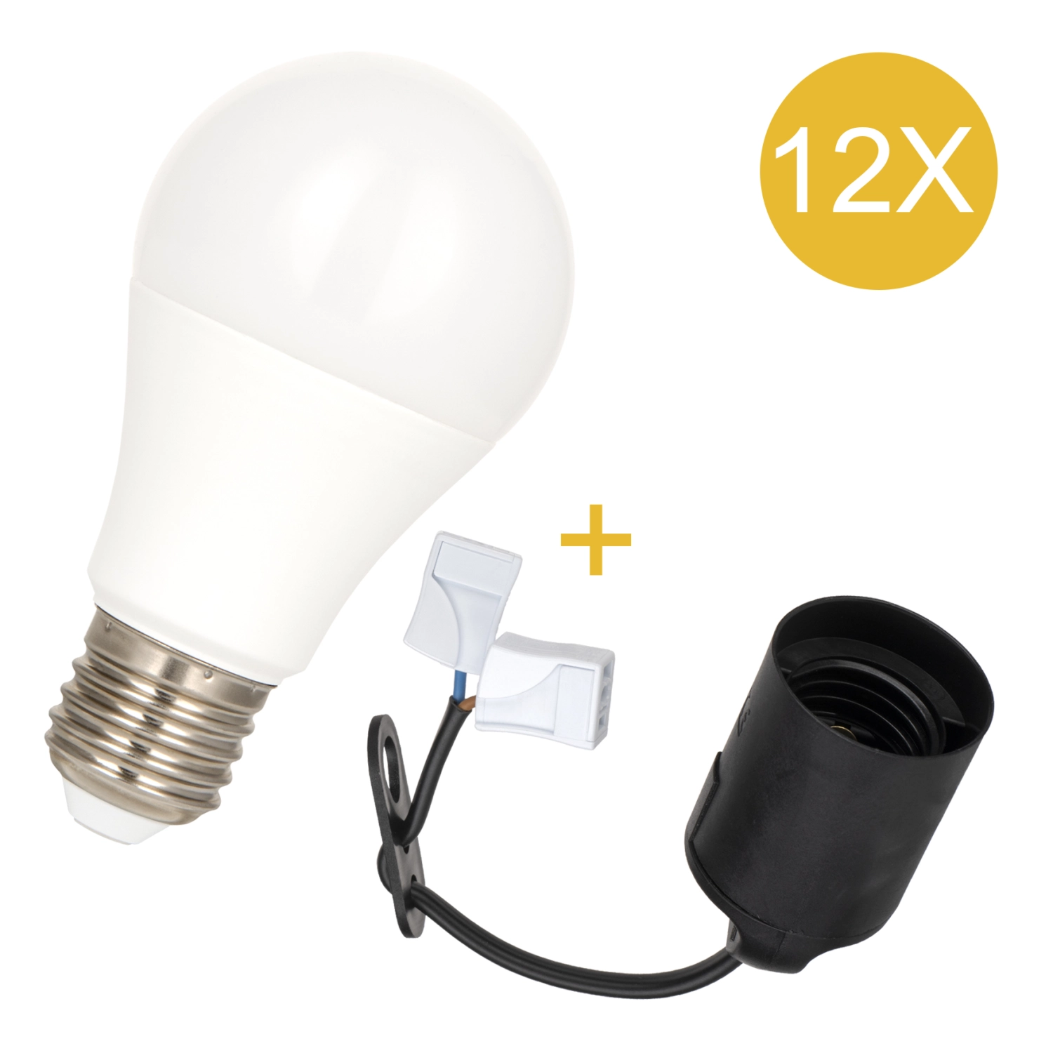 Bailey 144919 12-Pack Combi LED lamp - E27 LH Connector - 6W - 550Lm-image