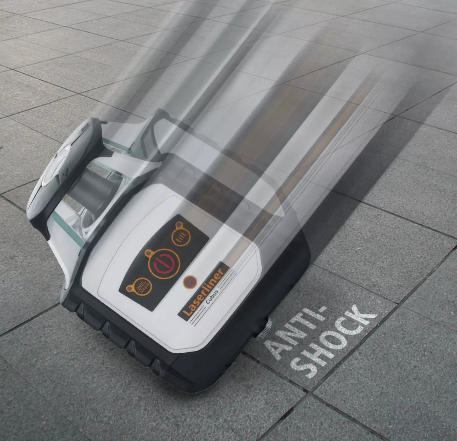 Laserliner Cubus 210 S Roterende laser set incl. statief, ontvanger en meetlat in koffer - Rood - 200 m - IP66-image