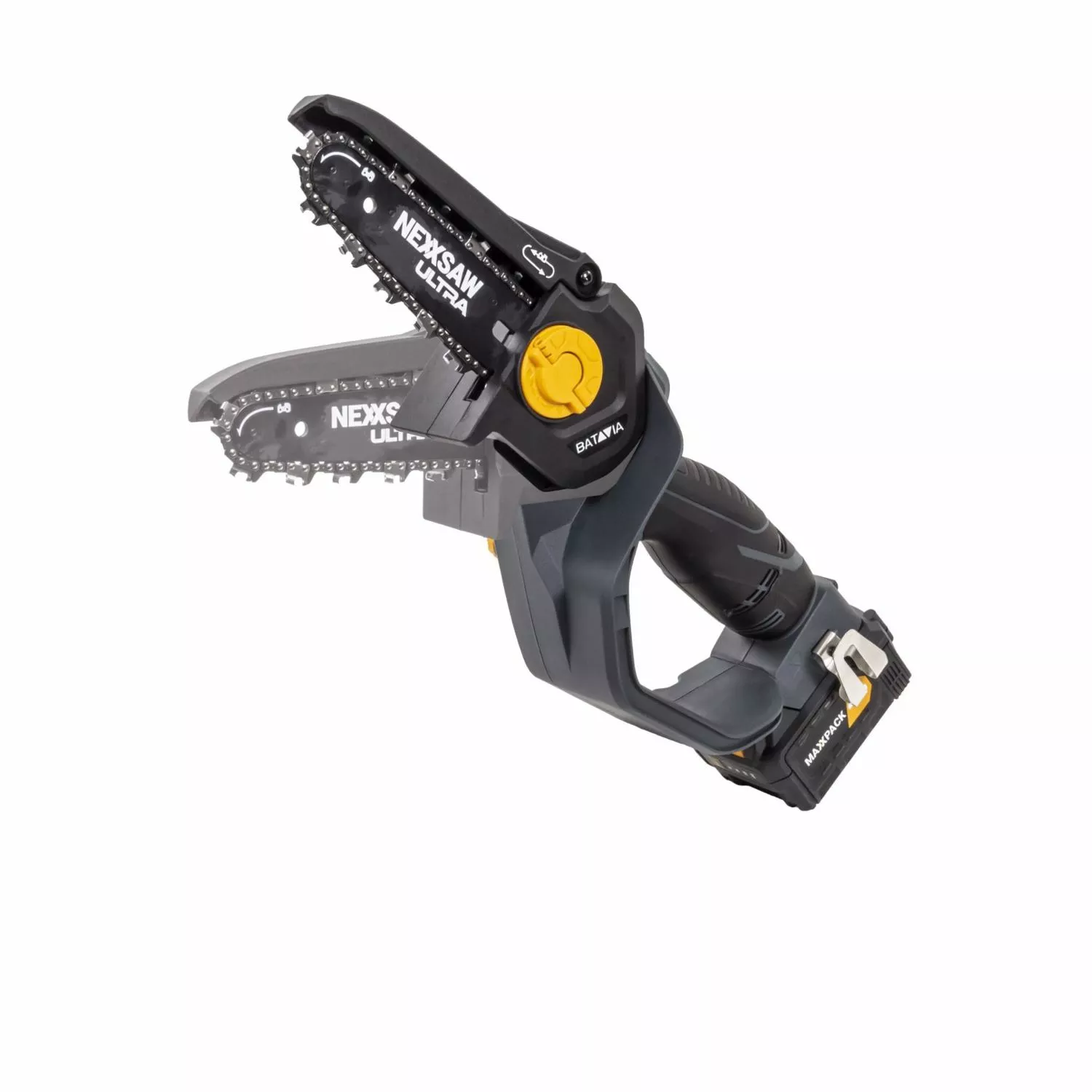 Batavia 7064356 Nexxsaw V3.2 Maxxpack Ultra 18V Li-Ion batterie mini tronçonneuse (1x 4.0Ah) - 175mm - sans charbons-image