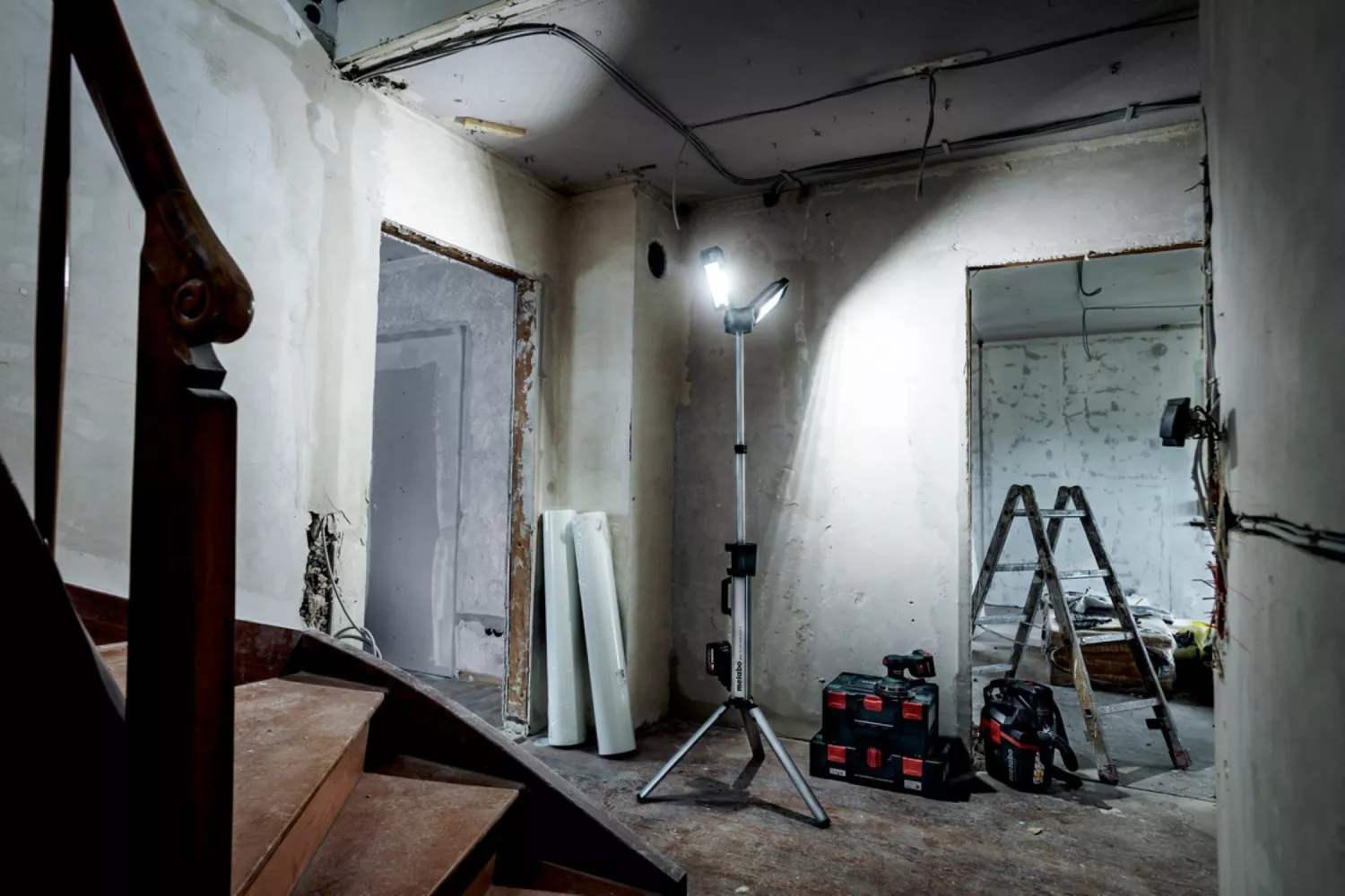 Metabo BSA 18 LED 5000 DUO-S 18V LiHD accu LED bouwlamp body - 5000Lm-image