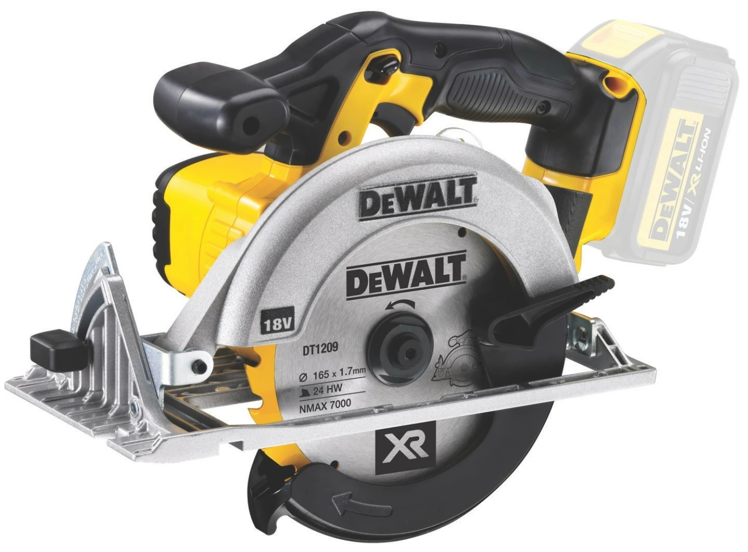 DeWALT DCS391N 18V Li-Ion Accu cirkelzaag body - 165mm-image