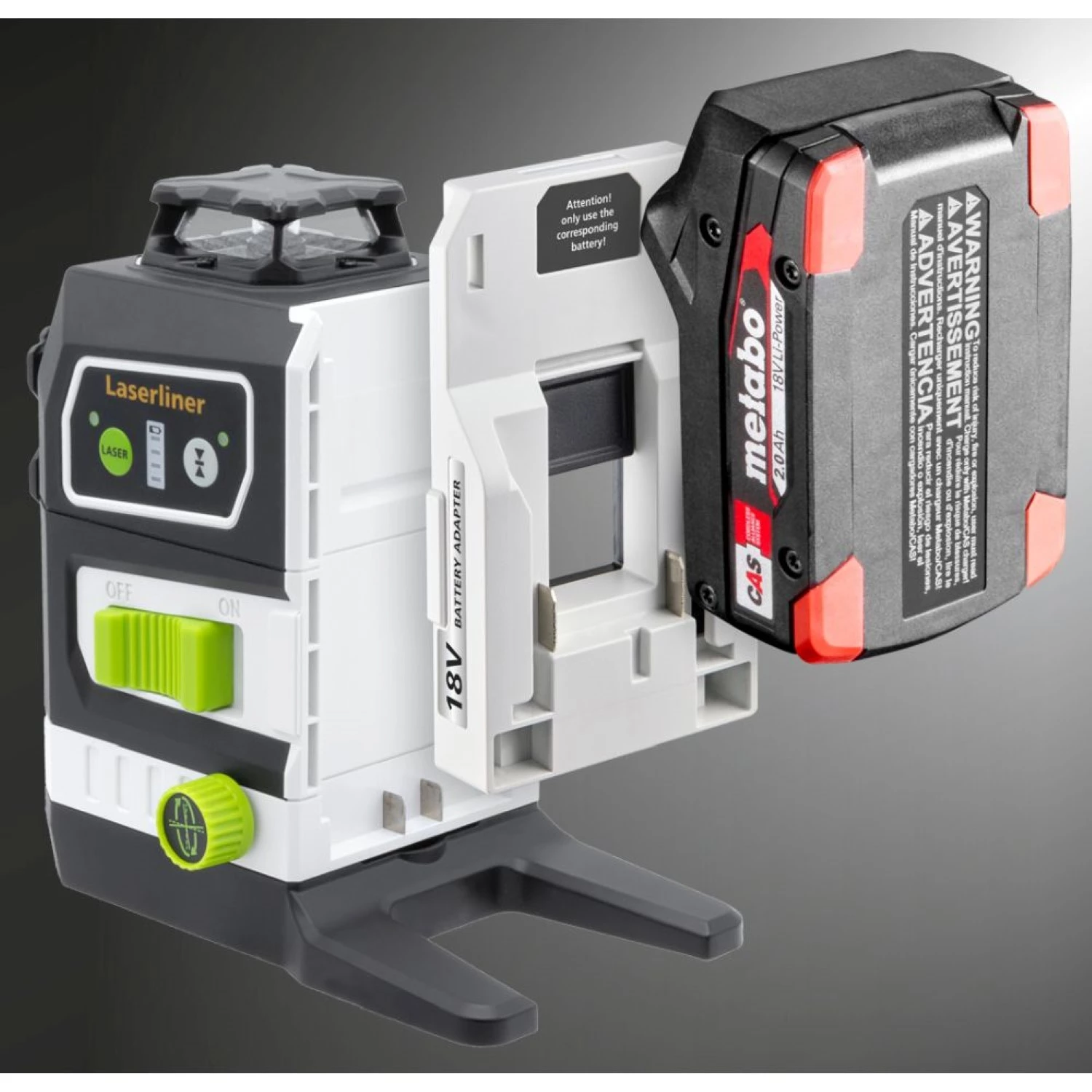 Laserliner PowerPlane 3G Multi-18V batterij adapter voor Metabo-image