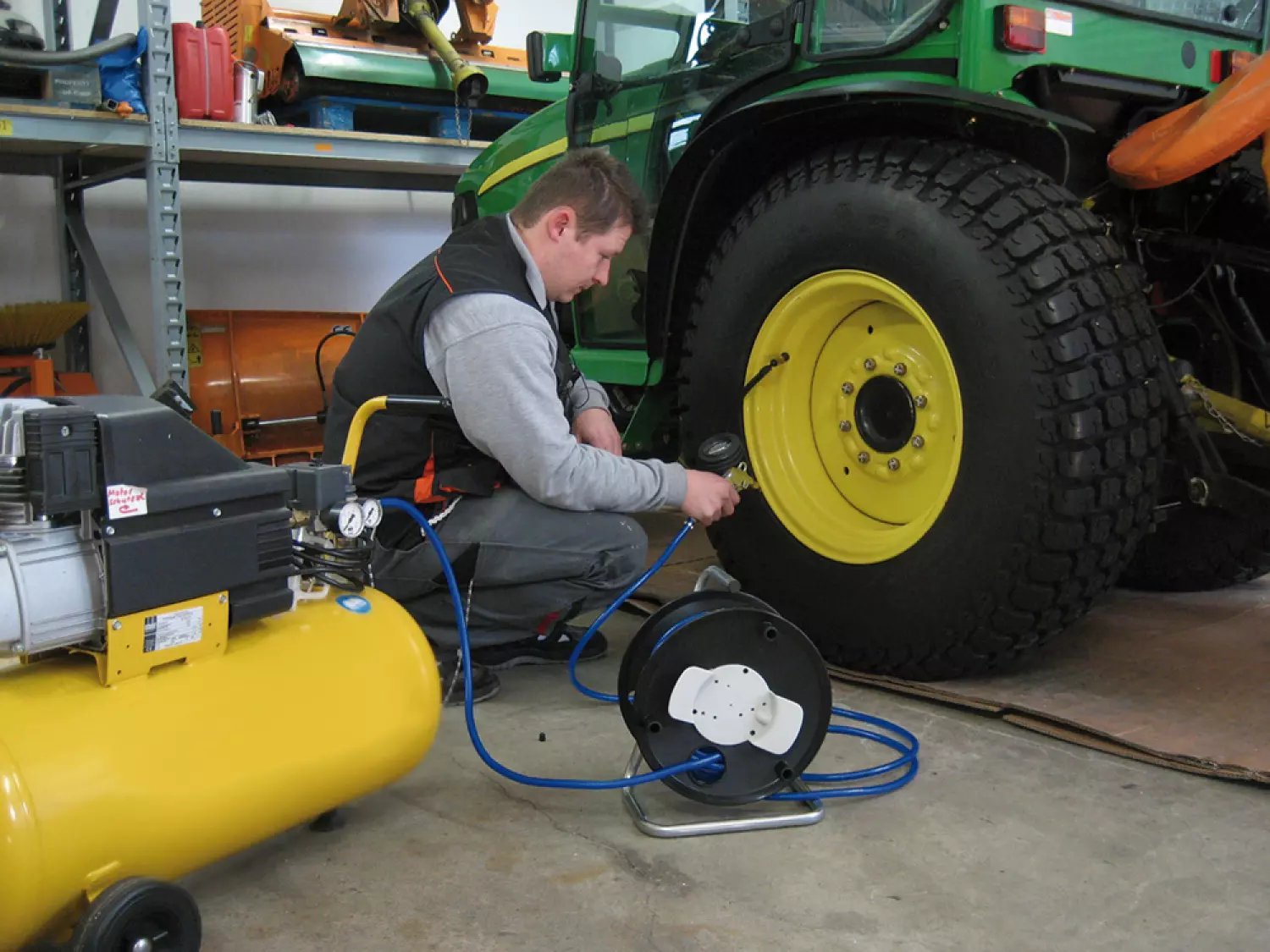 Brennenstuhl 1127020 Perslucht slanghaspel Standard - Slang-Ø 6/12mm Armatuur DIN - 20m-image