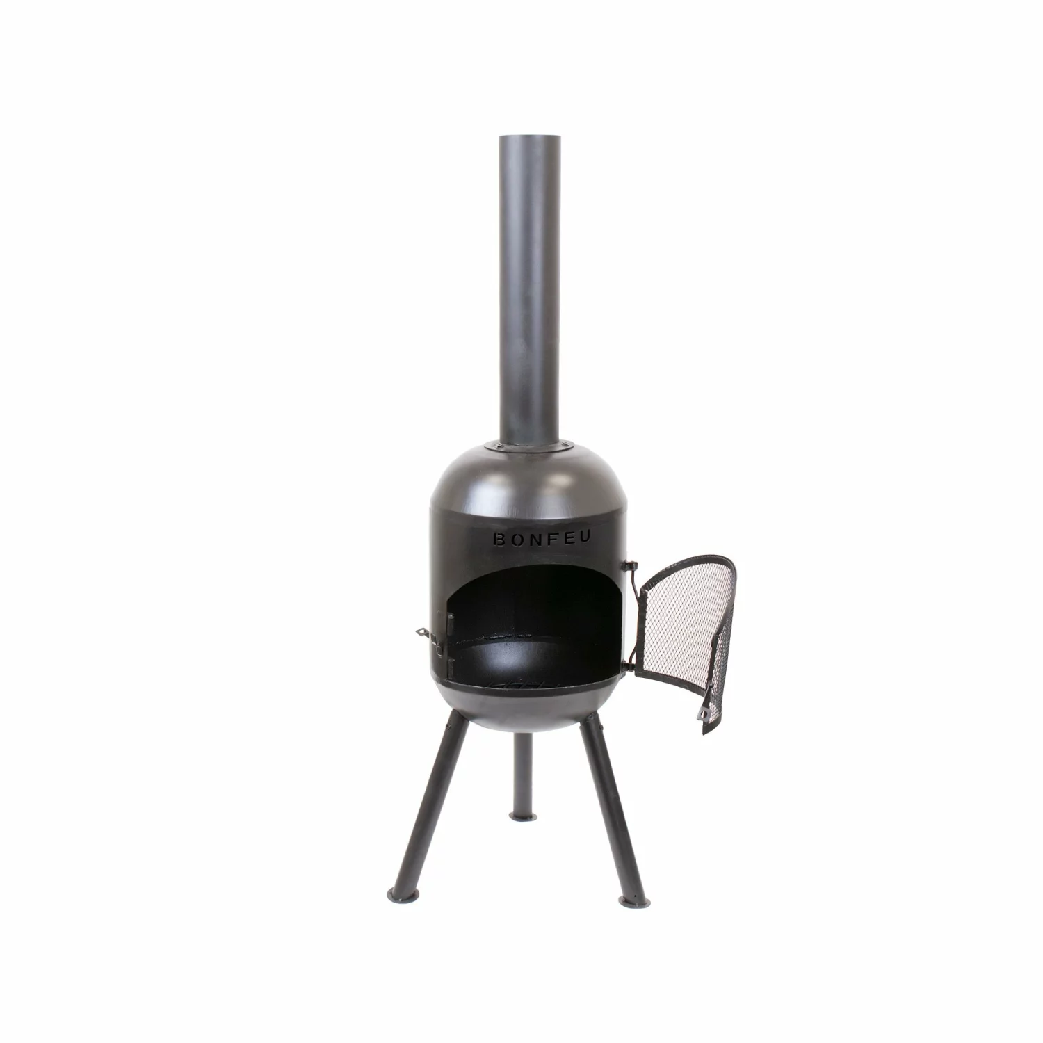 BonFeu 3401 BonSolo - Cheminée extérieure - noir - 126cm - 34cm-image
