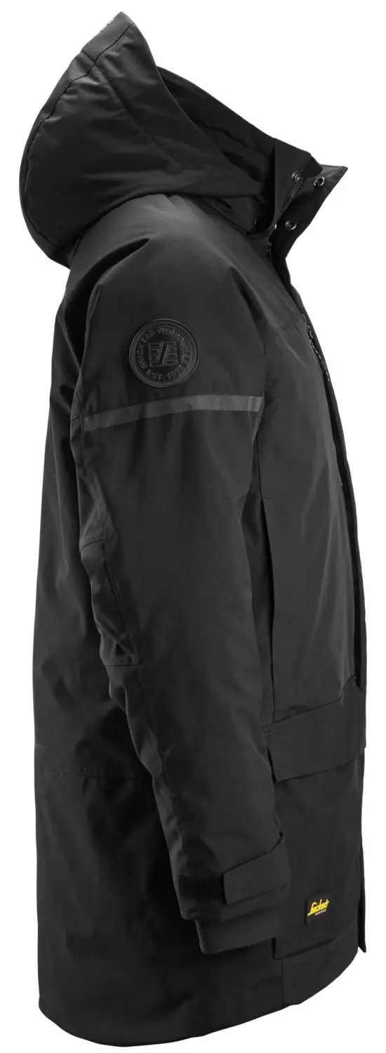 Snickers 1801 AllroundWork Waterdichte Isolerende Parka - Zwart - S