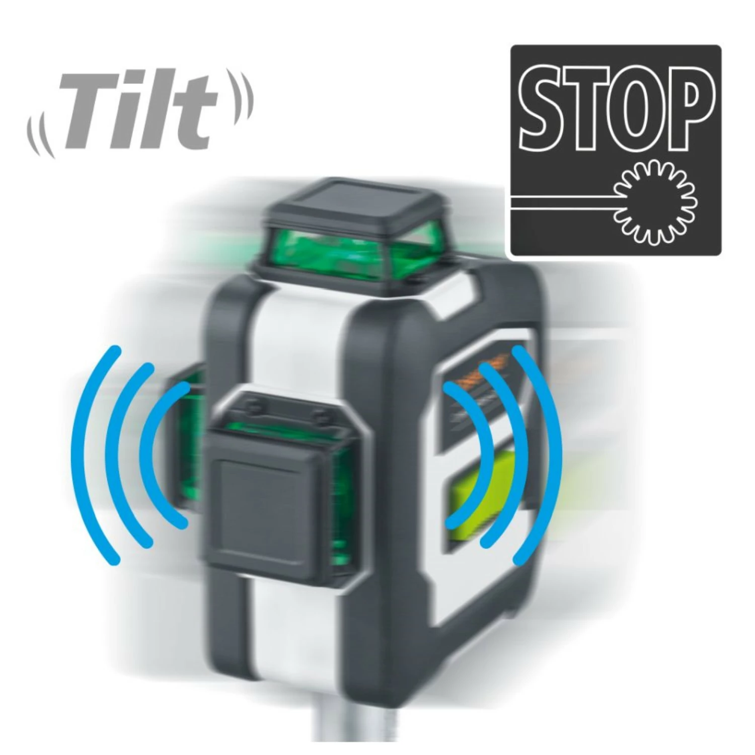 Laserliner CompactPlane-Laser 3G Kruislijnlaser set incl. statief in tas - 3 lijnen - groen - 30m-image