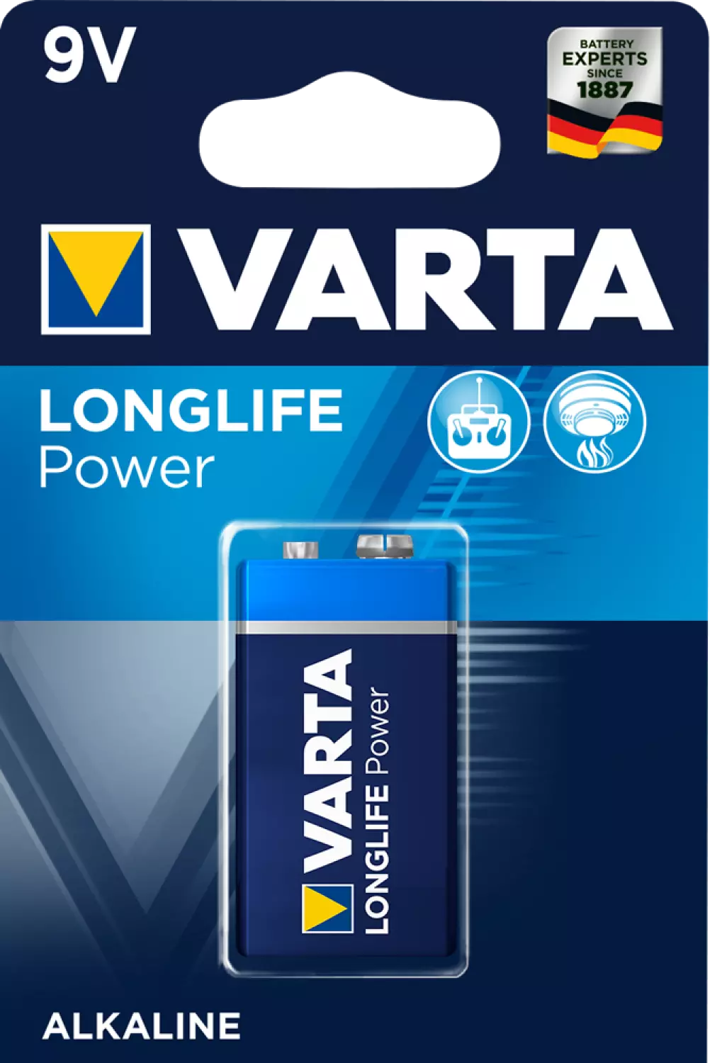 Varta 6LR61 (9V) Longlife Power 9V Blister (1 st)-image