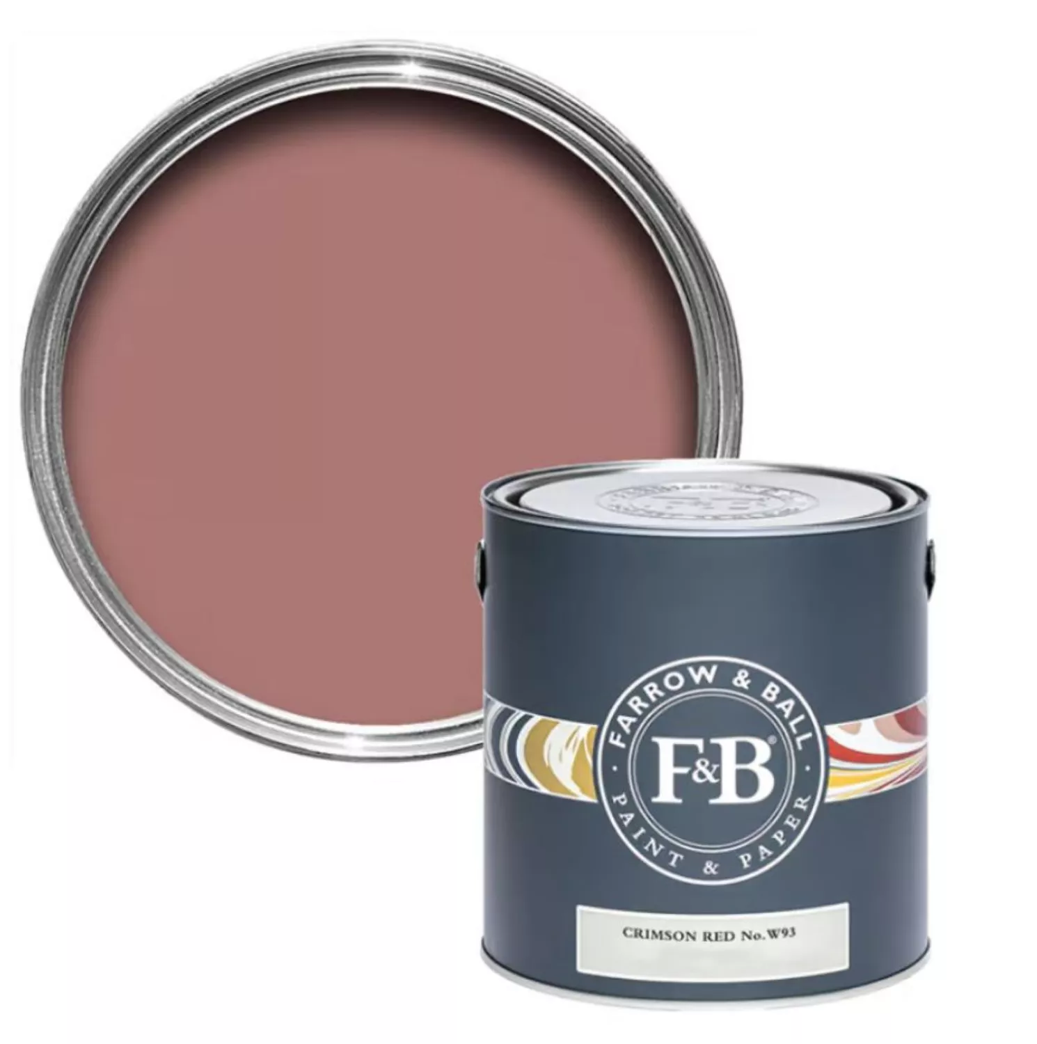 Farrow & Ball Modern Eggshell Crimson Red No.W93 750ml-image