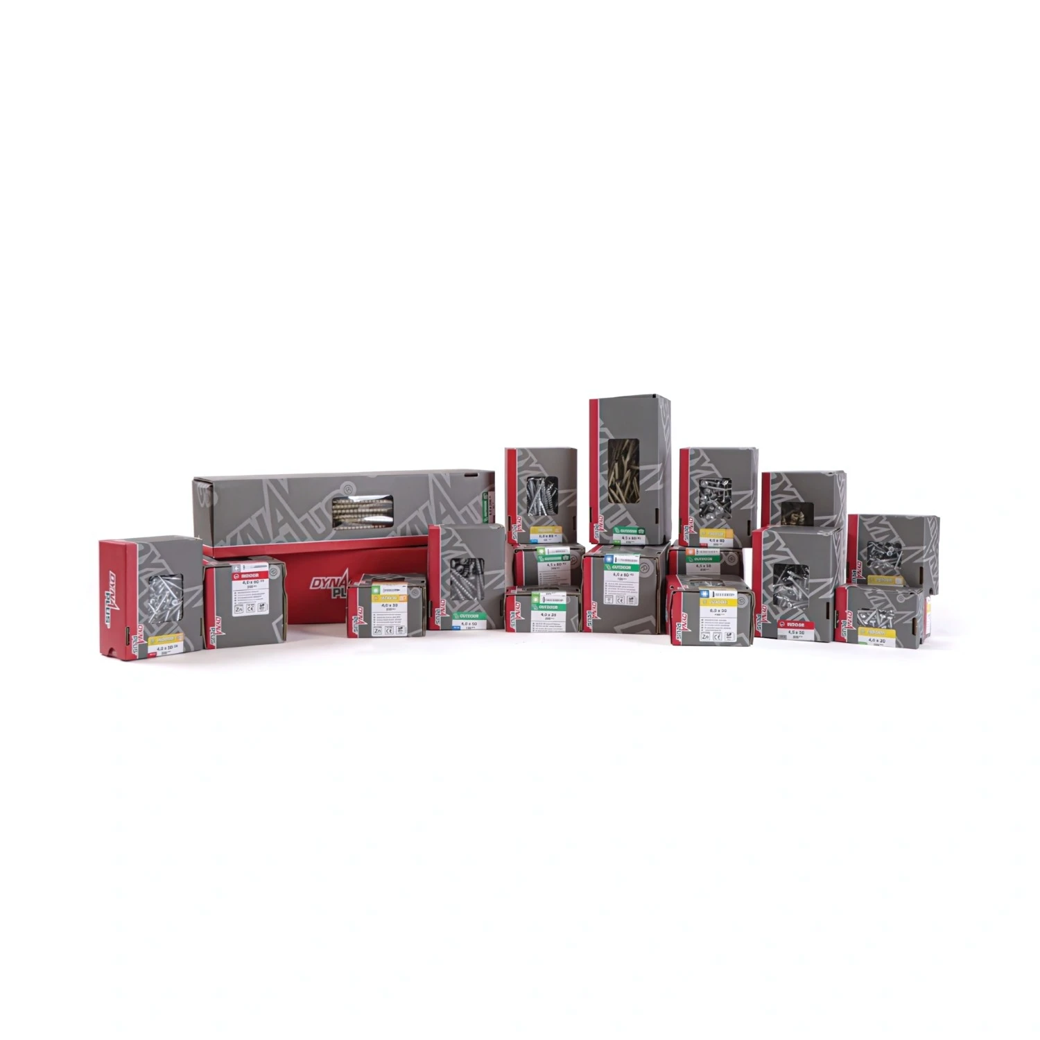 DynaPlus 0286.01.51401 Vis à bois - Tête fraisée - Filetée - Zinguée - TX30 - 6.0 x 200/80mm (50pcs)