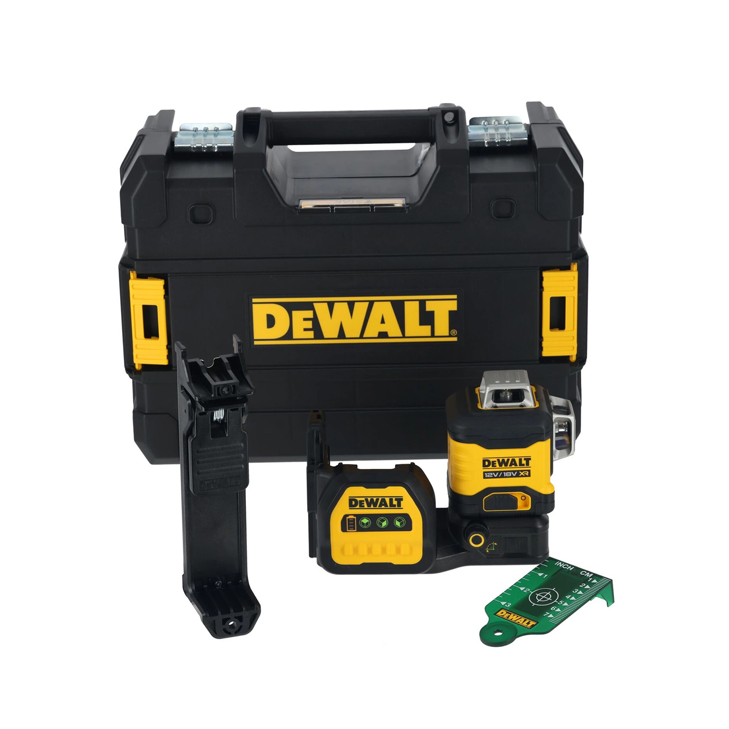 DeWALT DCE089NG18-XJ 12V/18V Kruislijnlaser in koffer - 3x 360° - groen - 70m - IP54-image