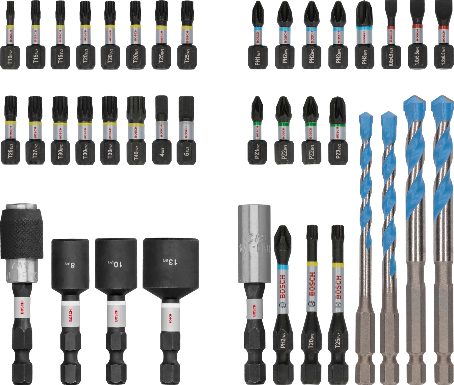 Bosch 2608521U85 40-delige PRO Impact schroefbits en Multi Construction boren - gemengde set-image