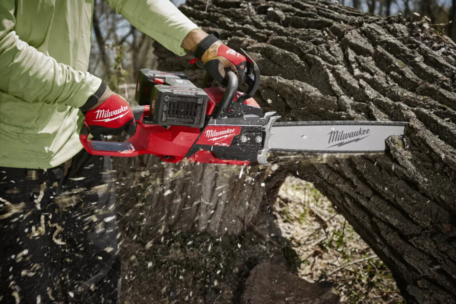 Milwaukee M18 F2CHS50-802 set de tronçonneuses sans fil (2x batterie 8.0 Ah) - 50cm-image