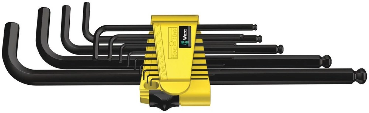 Wera 05021721001 Jeu de 13 clés Allen 950/13 Hex-Plus Imperial 1 SB Blacklaser - 5/64-3/8"-image