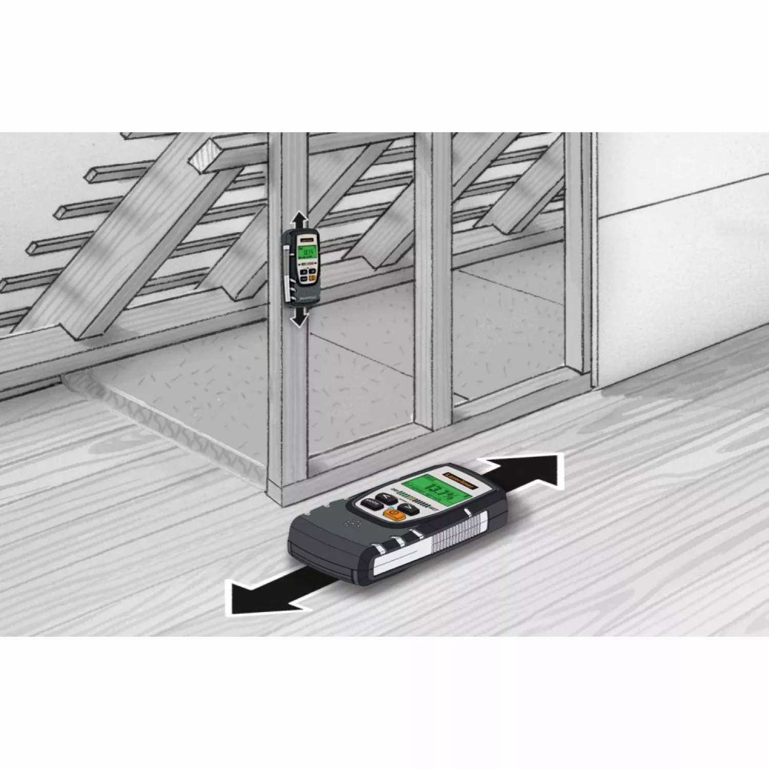 Laserliner MoistureMaster Compact Plus Humidimètre avec Bluetooth-image