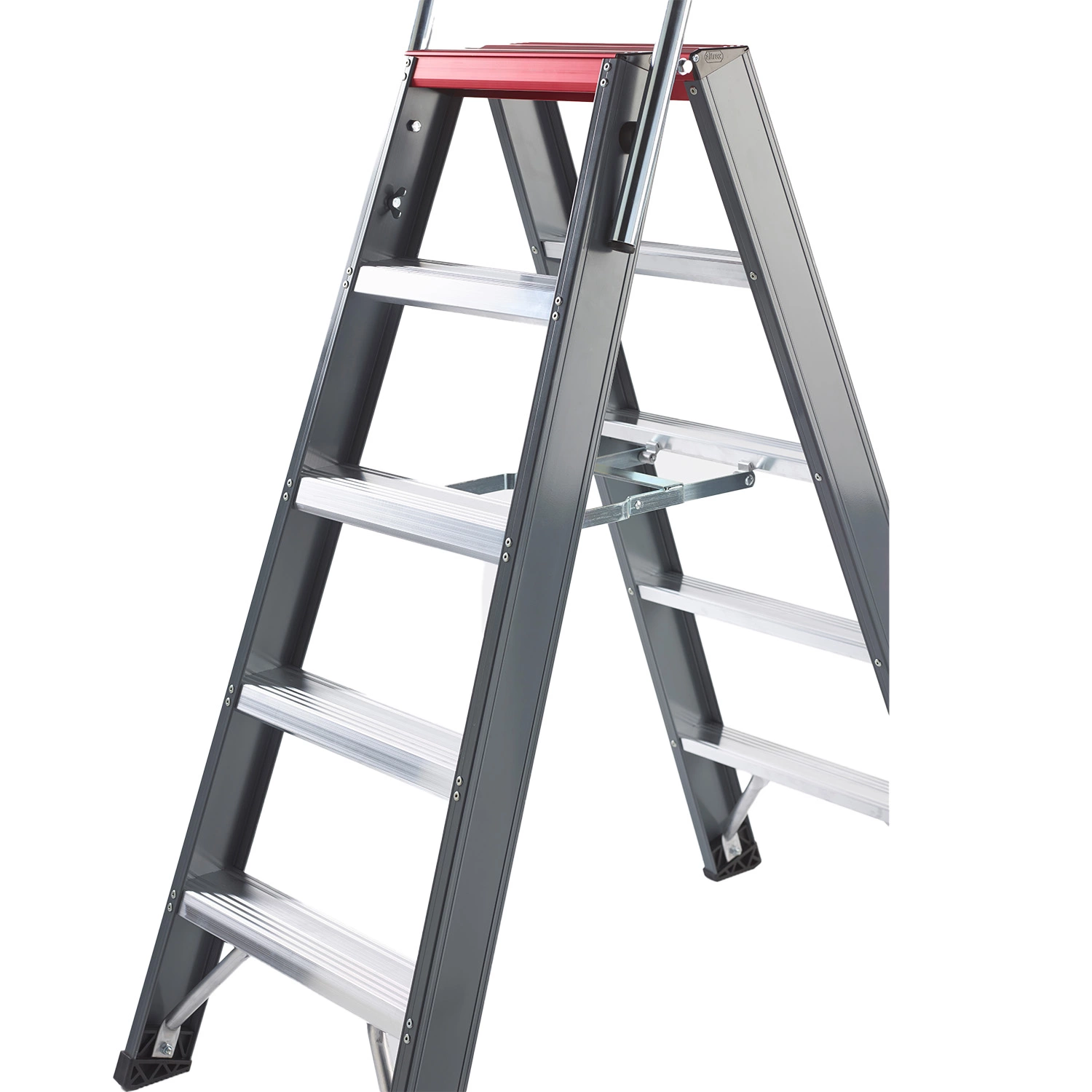 Altrex Falco FDO 4 Dubbele trap - Aluminium met coating - 2 x 4 treden - max. werkhoogte 2.95 m.-image