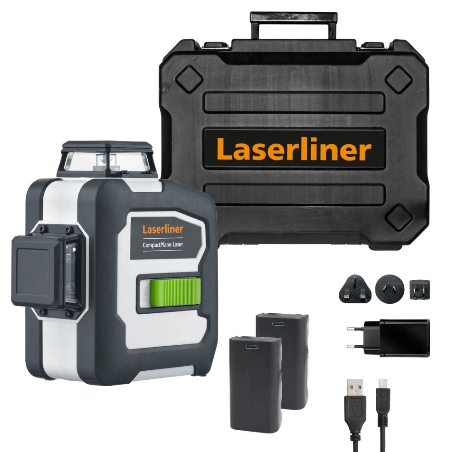 Laserliner 036.295A CompactPlane-Laser 3G Pro - Groen - 30 m + VarioStand L Laserstatief-image