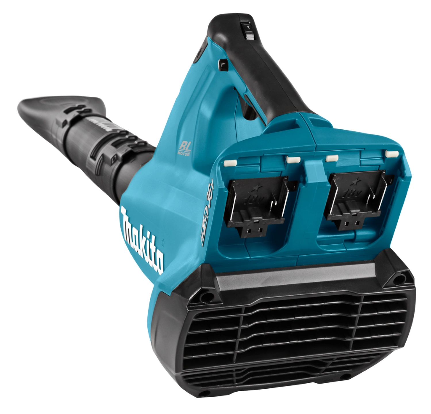 Makita DUB362Z 36 V (2x 18 V) Corps de souffleur de feuilles avec batterie Li-Ion - 200 km/h-image