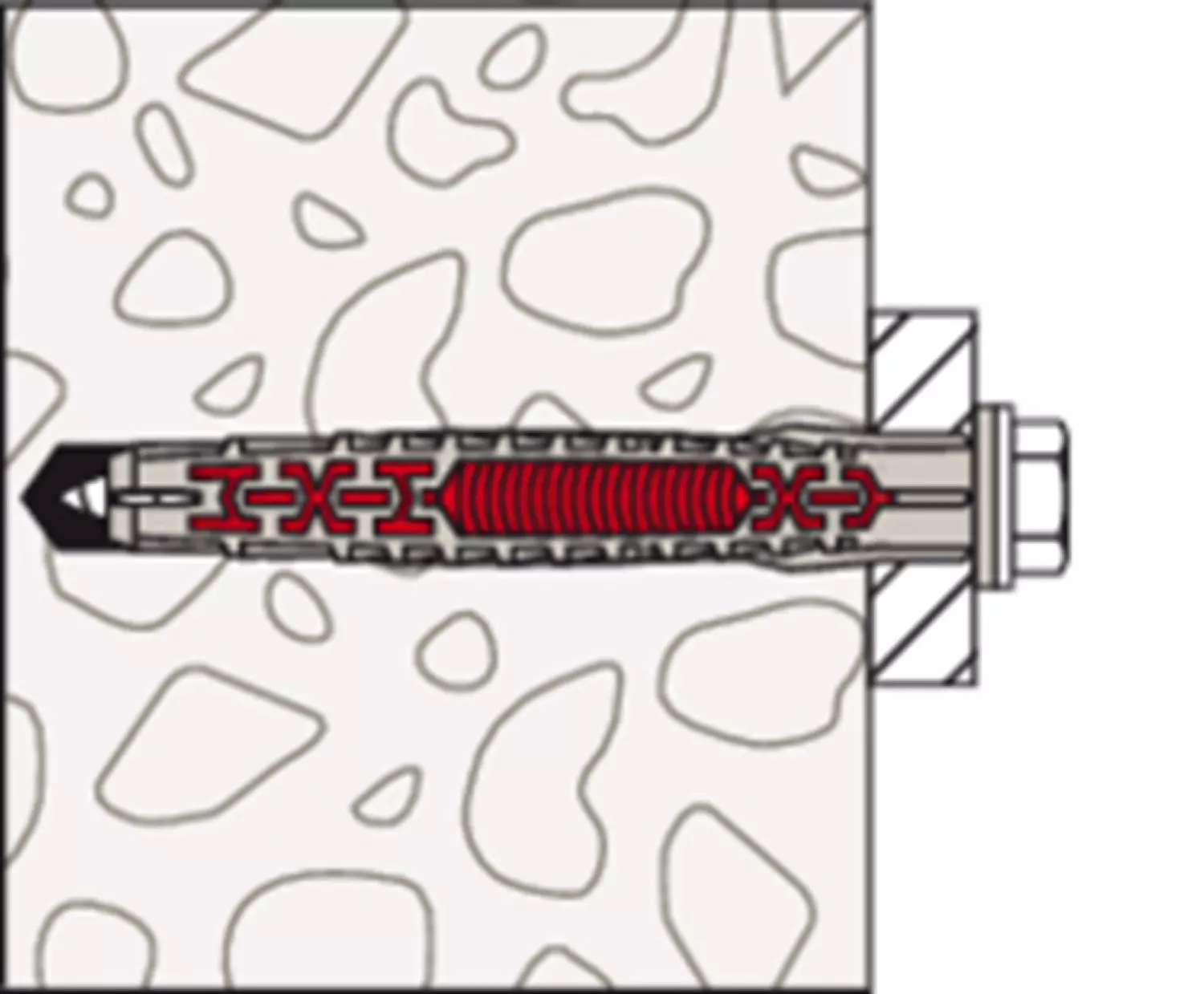 Fischer 562171 Constructieplug DuoXpand - zeskant kop - 10 x 160 FUS (50st)-image