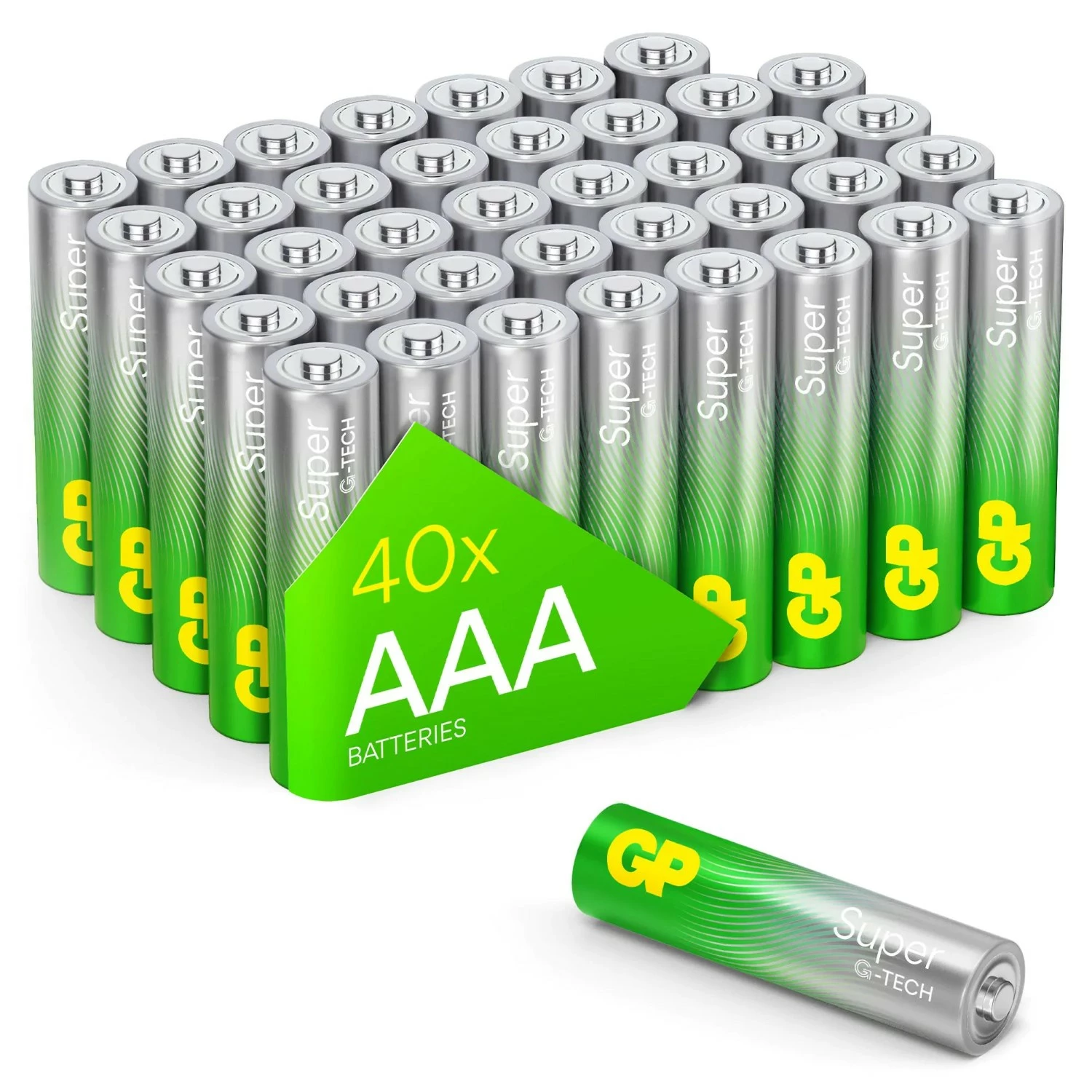 GP 24AETA21-2GPAB40 Alcalines Super Batteries - AAA - 40 pièces-image