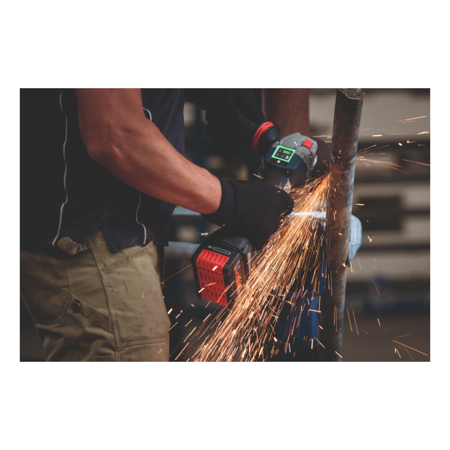 Bosch GWS 18V-10 18V Li-Ion accu haakse slijper body in L-Boxx - 125mm - koolborstelloos-image