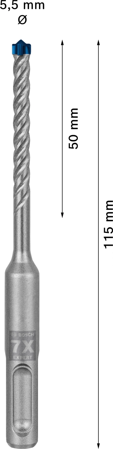 Bosch 2608900065 EXPERT Hamerboor SDS plus-7X - 5,5x50x115mm-image