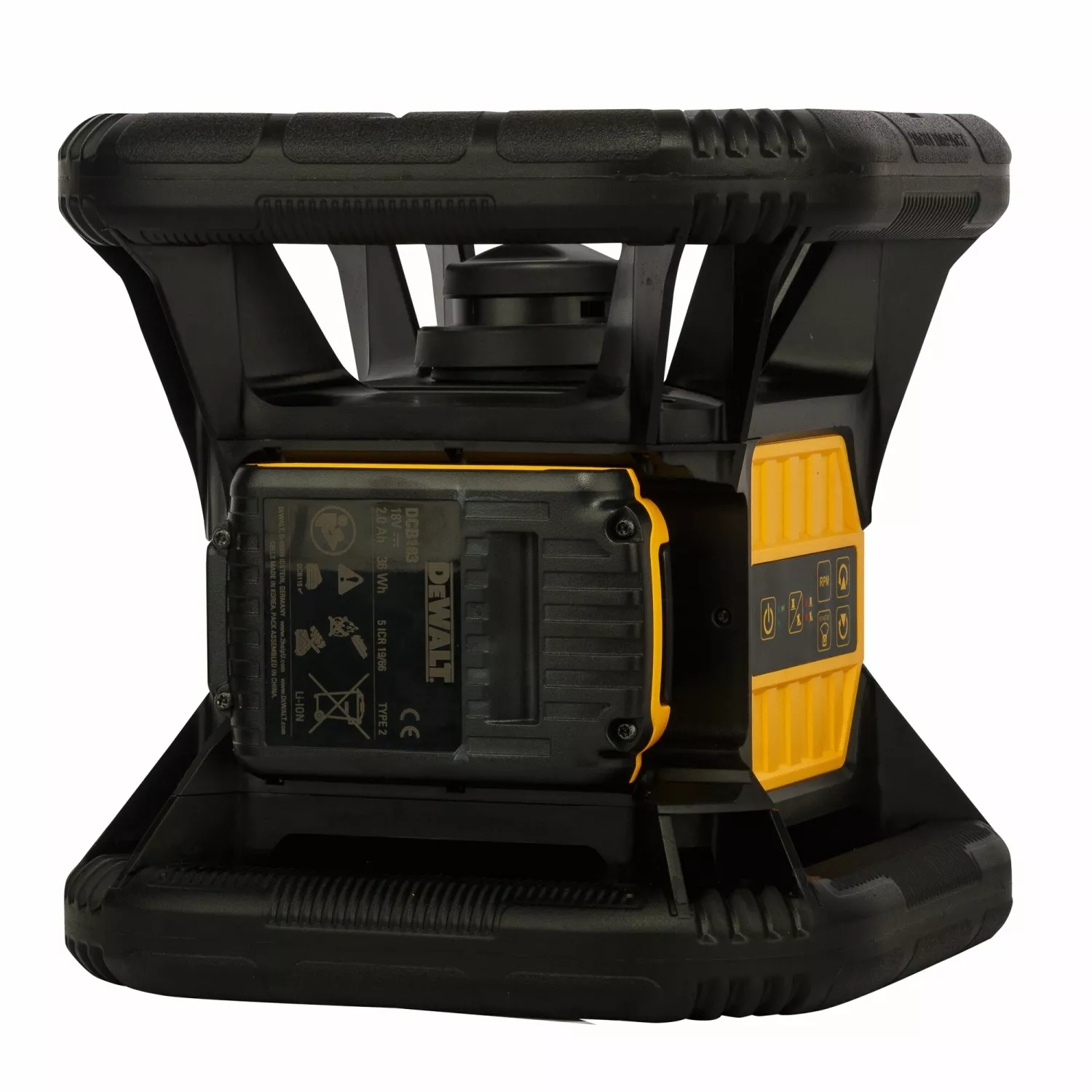 DeWALT DCE074D1R 18V Ensemble laser rotatif incl. récepteur dans une mallette - Rouge - 45m - IP54-image