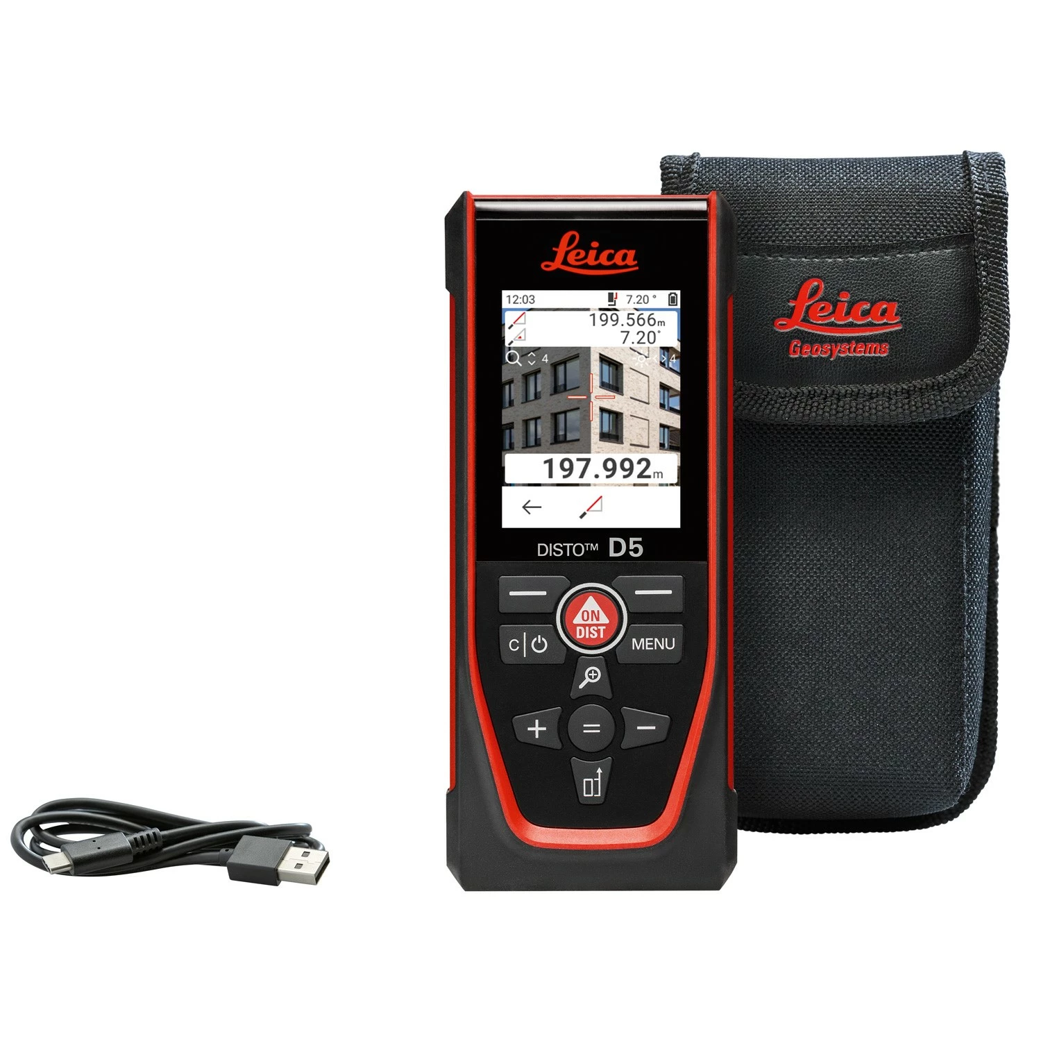 Leica Disto D5 Afstandsmeter in tas - Bluetooth - 200m - IP54-image