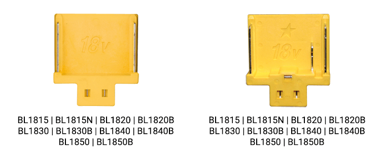 Makita accu platen geel 18V en 18V ster-image